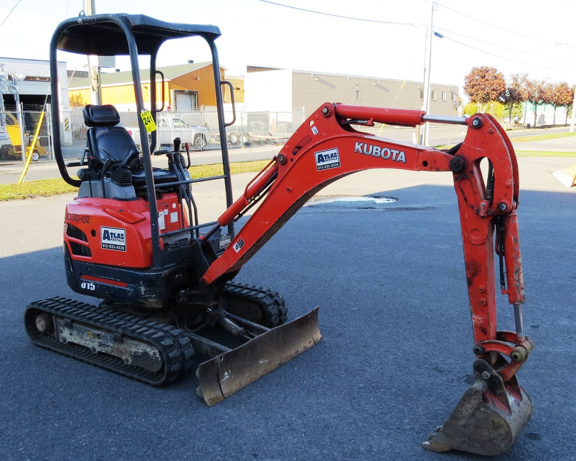 2007 Diesel Kubota 3030-02 with 7ft 6 Reach includes Digging and Ditch Bucket 1957 Hours - Image 2 of 9