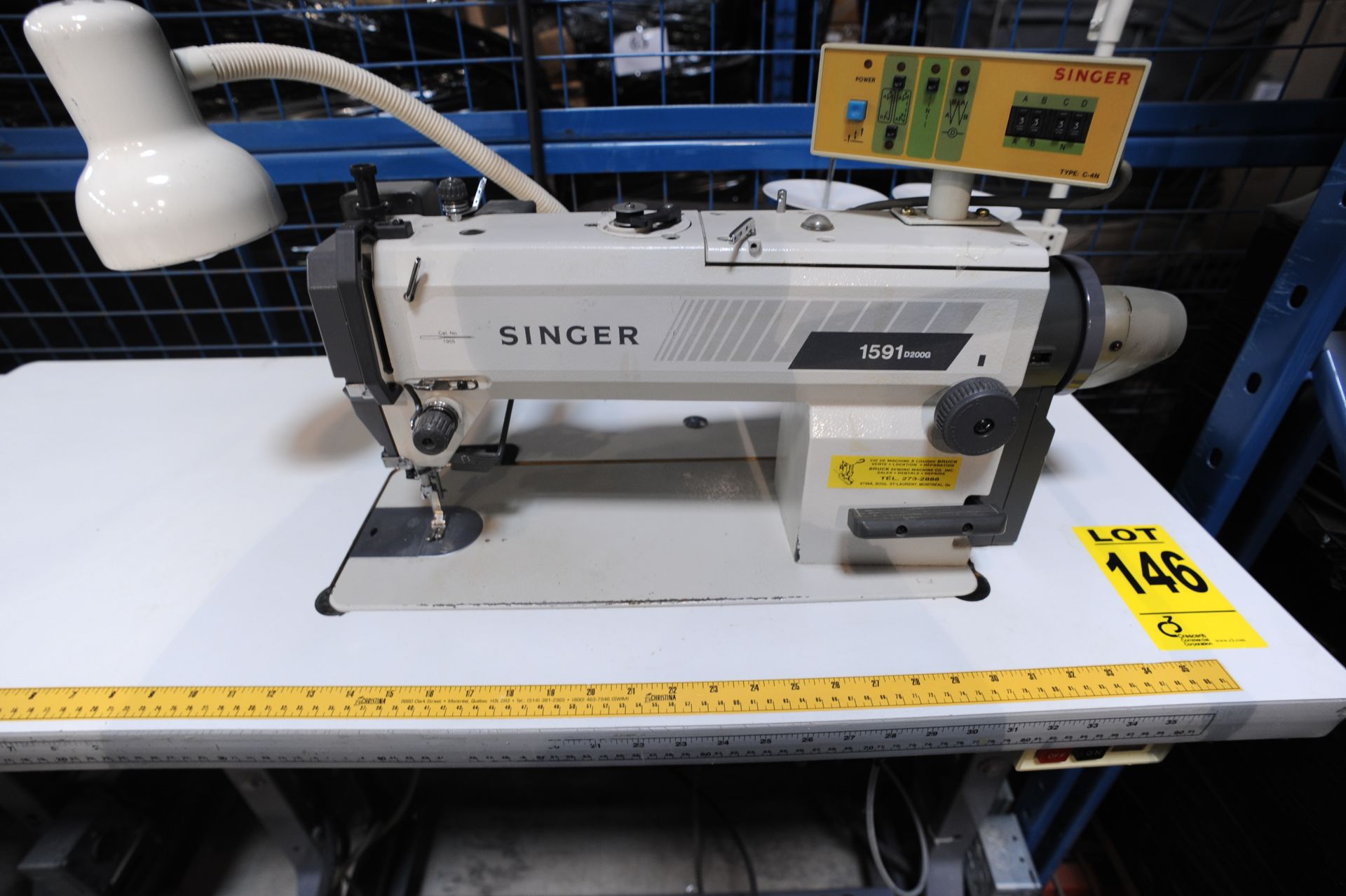 Singer 1591D200G Position,Trimmer,Ft.Lift, Auto BTack Panel & VP3443-2 Motor