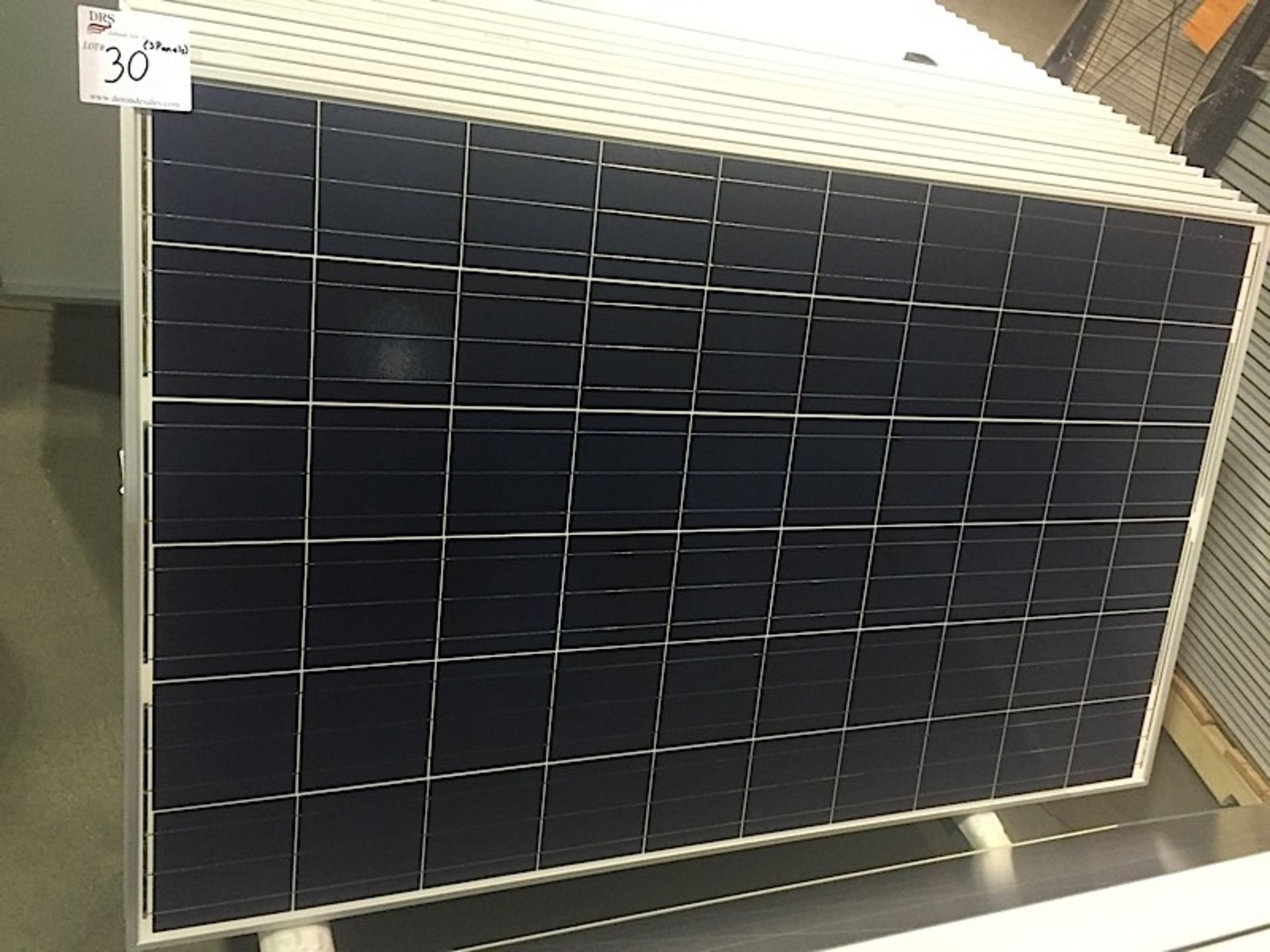 LOT OF (3) 250 WATT SOLAR PANELS (BIDDING IS PER PANEL MULTIPLIED BY 3)