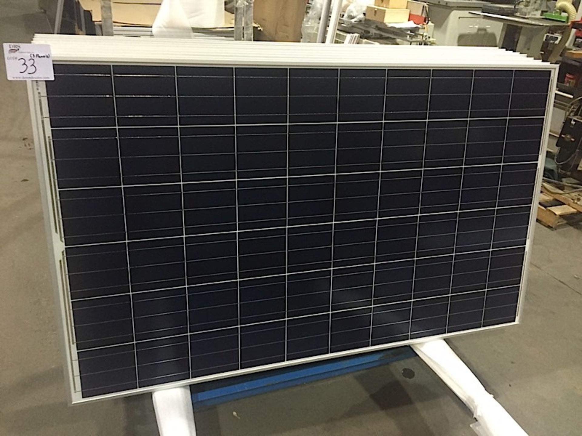 LOT OF (3) 250 WATT SOLAR PANELS (BIDDING IS PER PANEL MULTIPLIED BY 3)