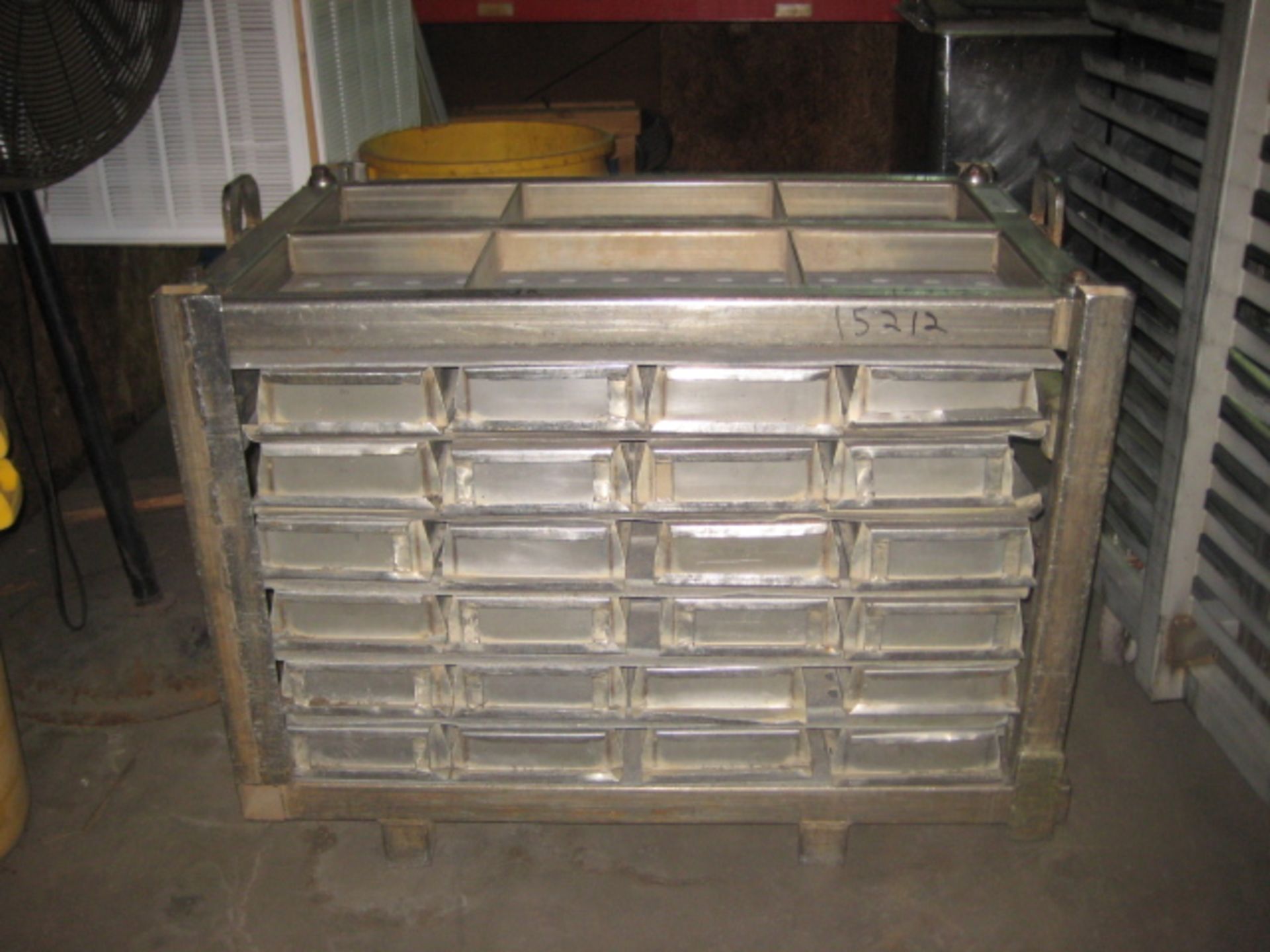 Stainless Steel Product mold tower 24 trays,9"W x 3.75"dp x 32.5"L mold in each tray.