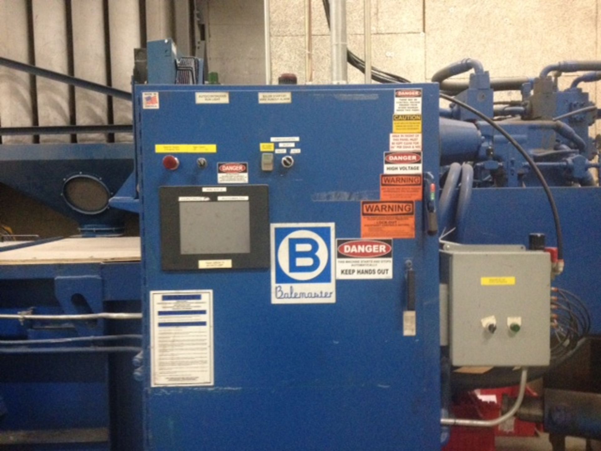 2006 Balmaster Horizontal Baler with Shredder - Separator - Dust Collector - Image 12 of 12