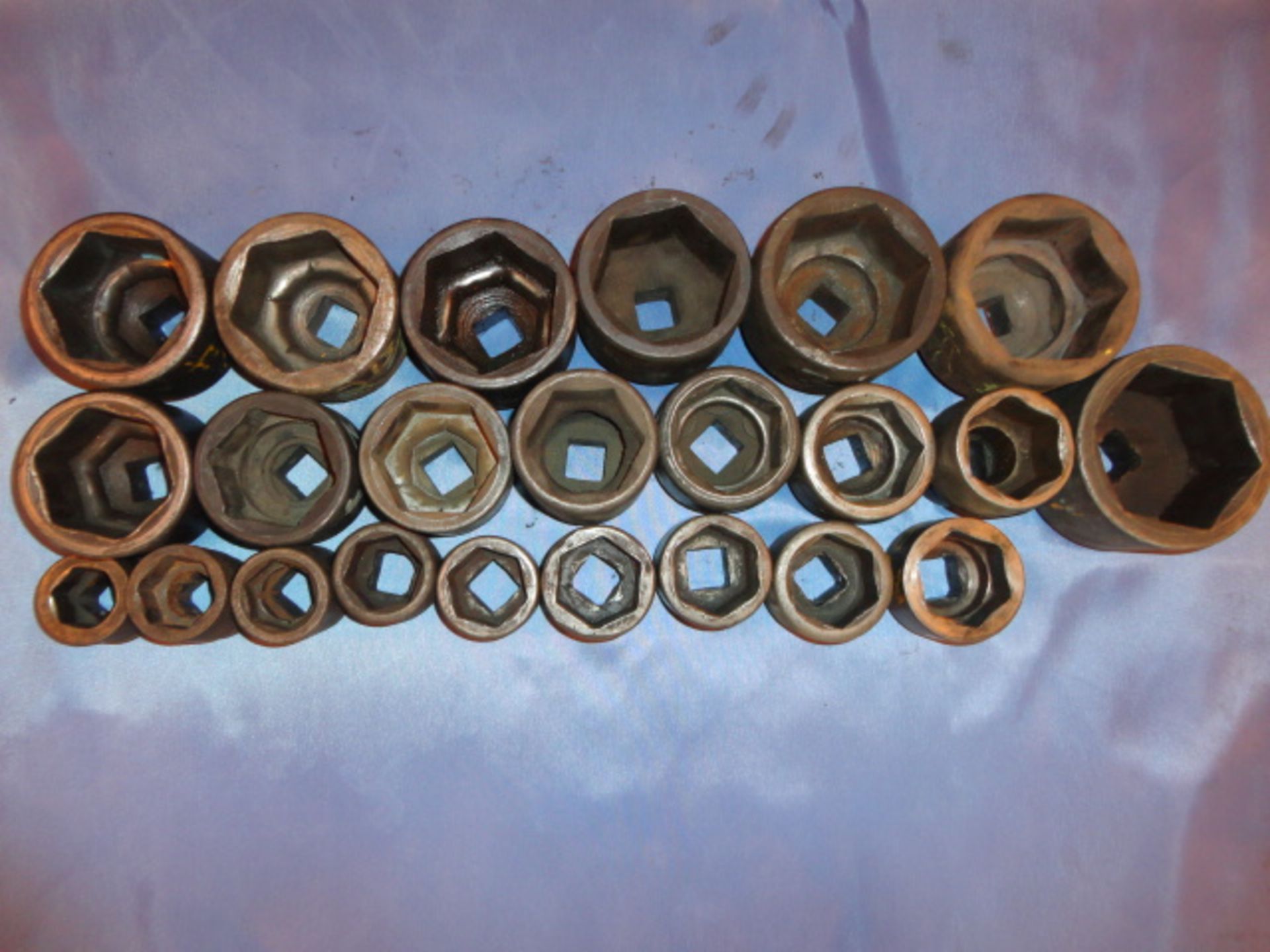 Lot Of Large Sockets - 1 in Drive  - Socket Size Up To 3 1/2 in