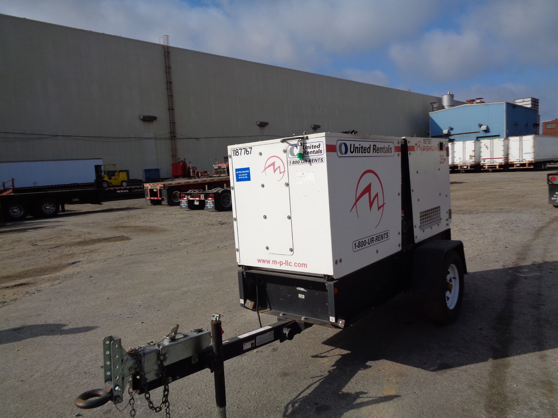 2011 Manum Pro MMG35FHD Portable Trailer mounted Generator Gen Set - Image 7 of 8