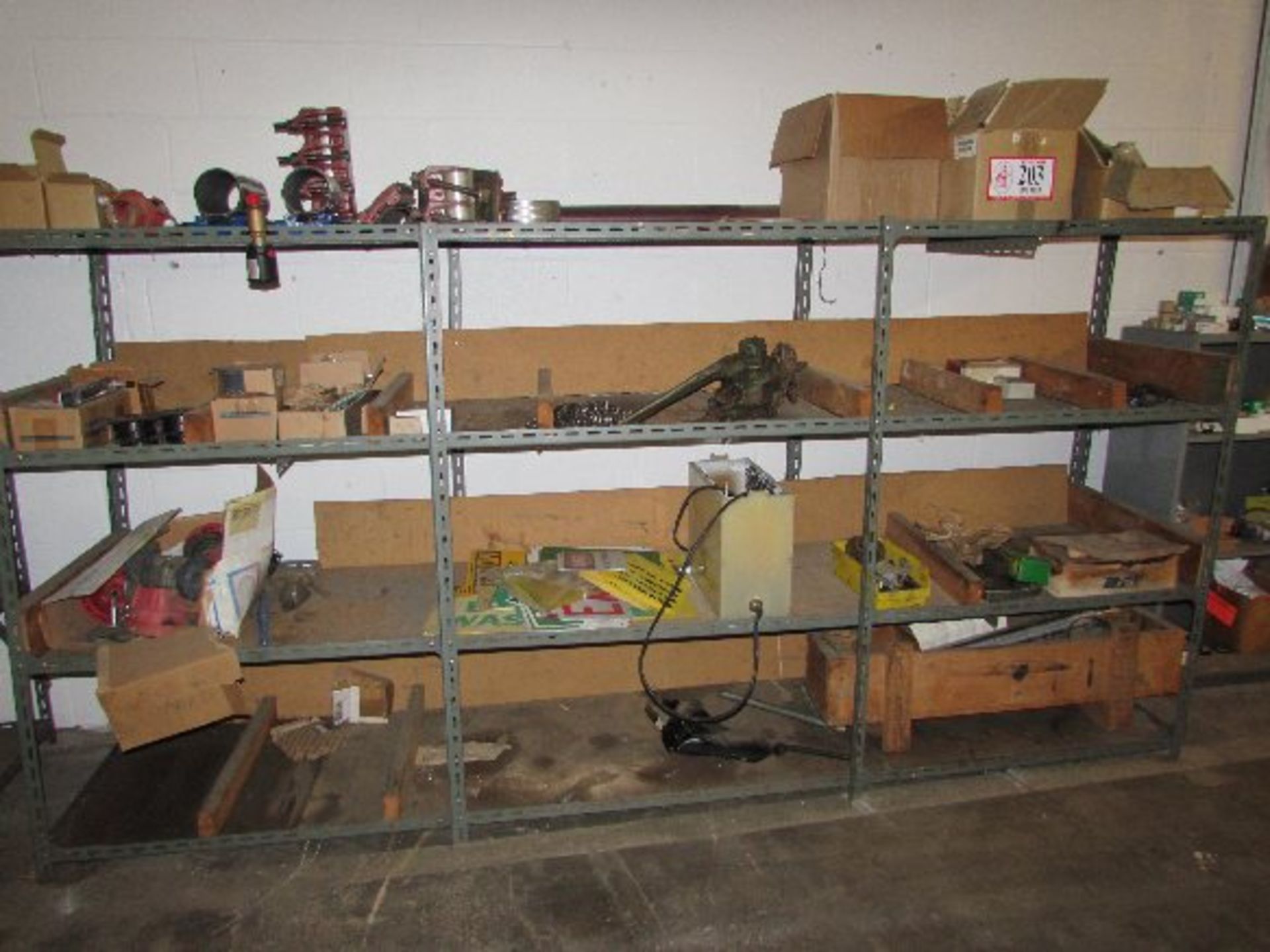 Contents (3) Sections Metal Racking, Chain, Pipe Repair Kits, Signs, etc