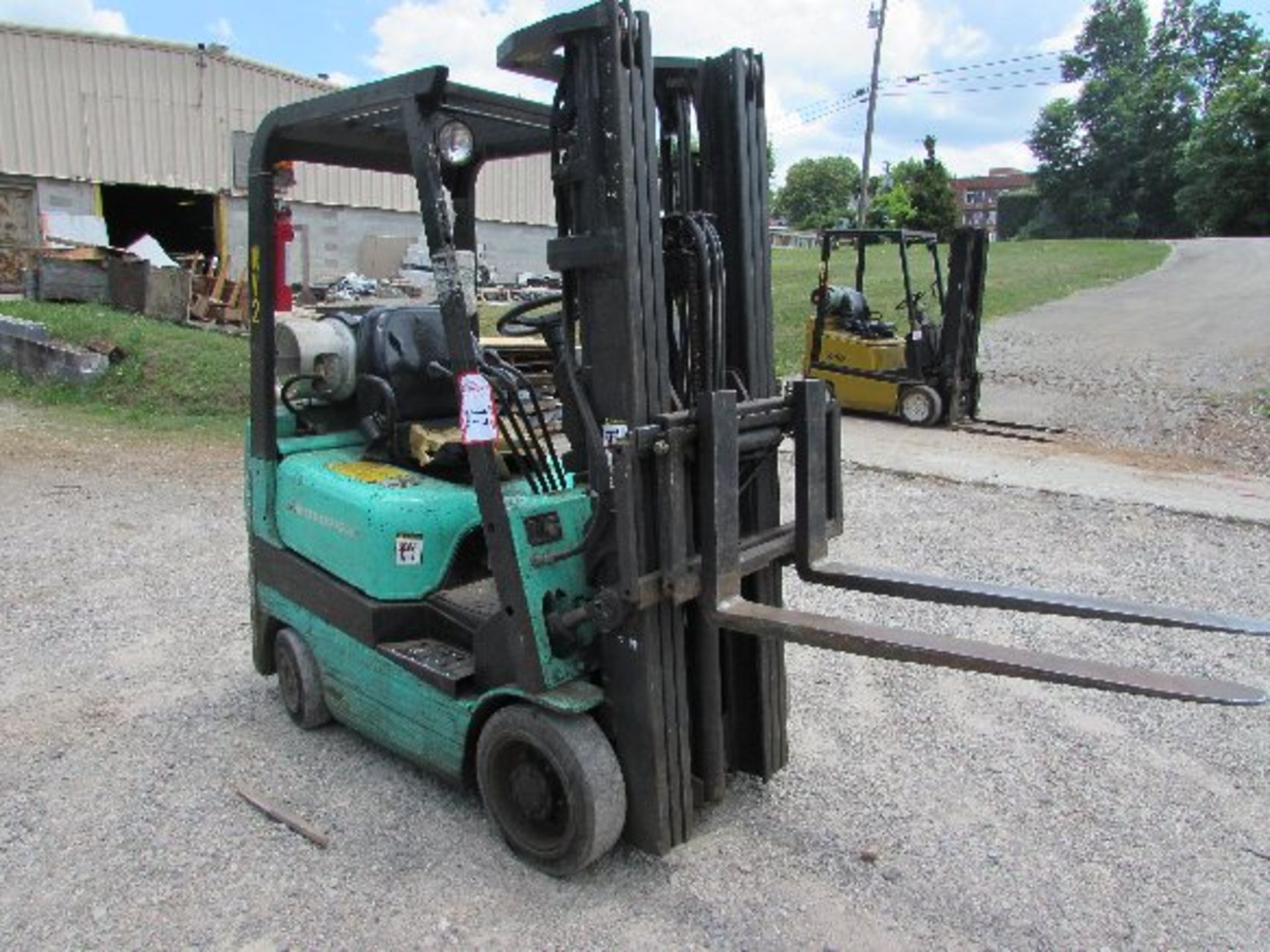 Mitsubishi  Forklift Mdl FGC15K 2700LB 188" Lift Solid Tire, LP Gas, S/N AF81C-00154 - Image 2 of 2