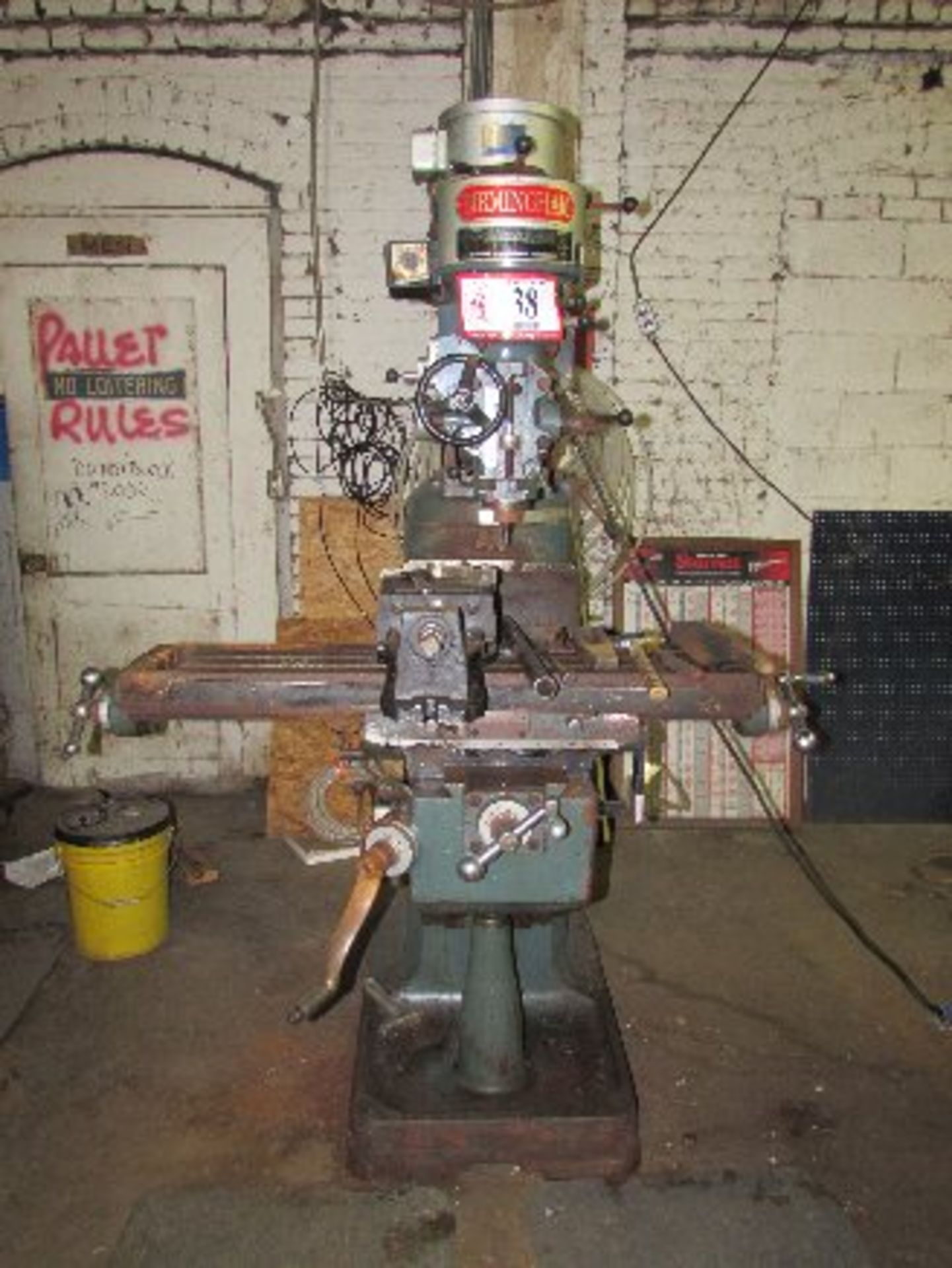 Birmingham Vertical Milling Machine, 2hp, 3-Phase, 220 Volt