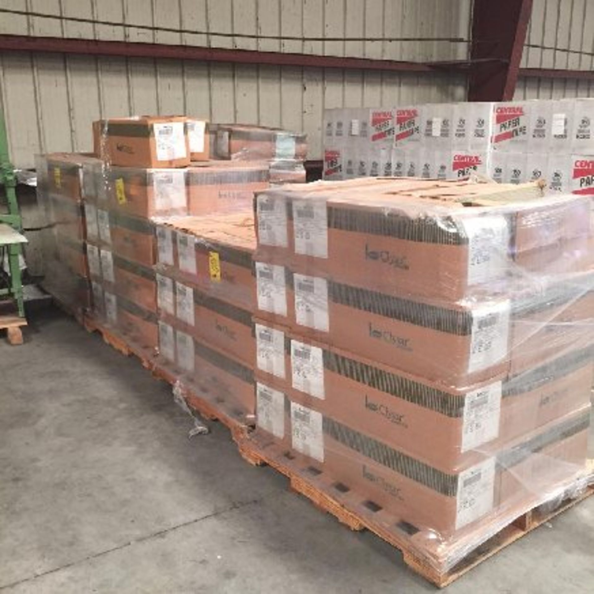 (64) rolls Clysar Shrink film, 22" EZ 60 GA, 4 pallets