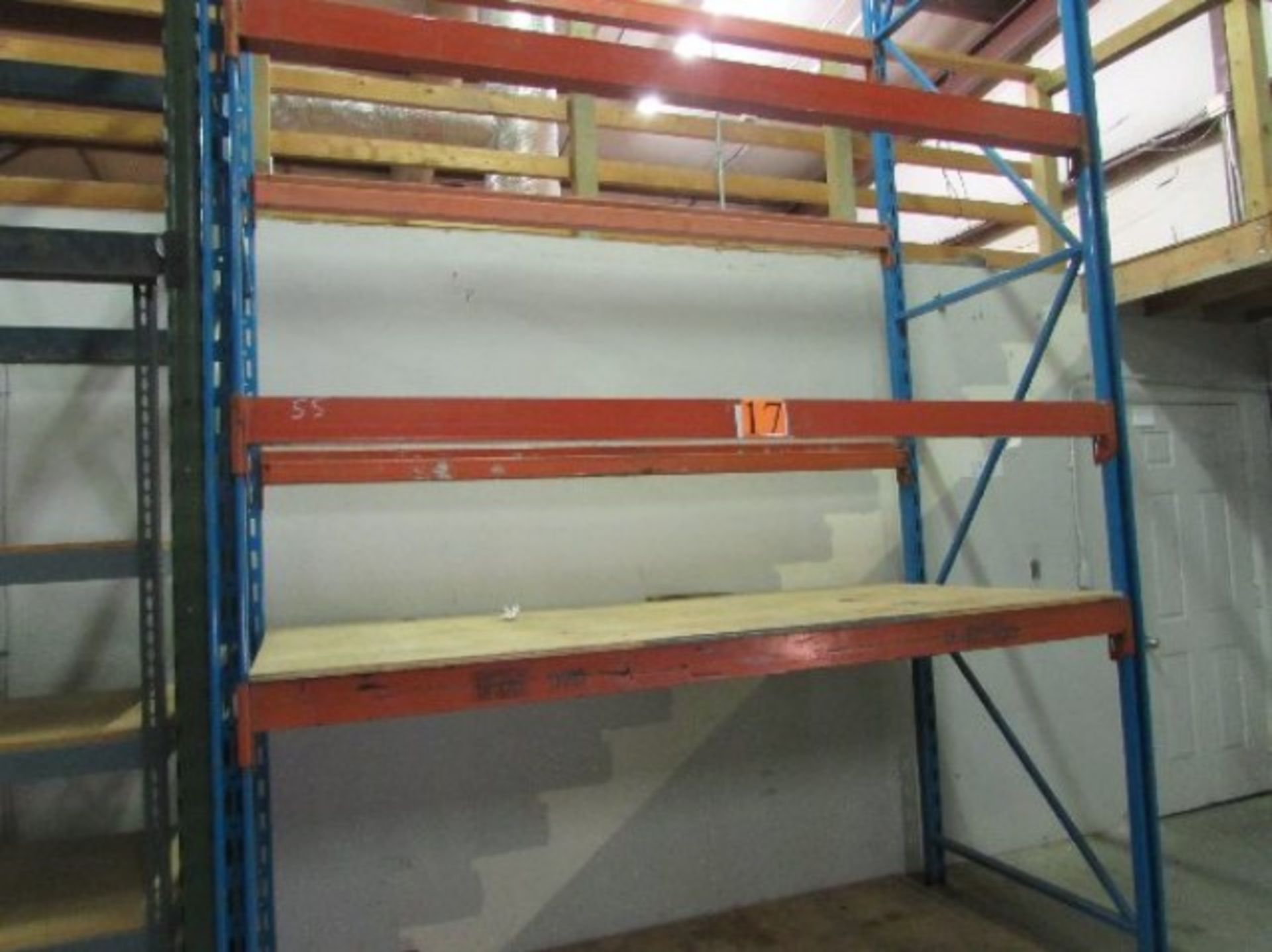 (1) Section of Pallet Racking 39" x 96" x 120"