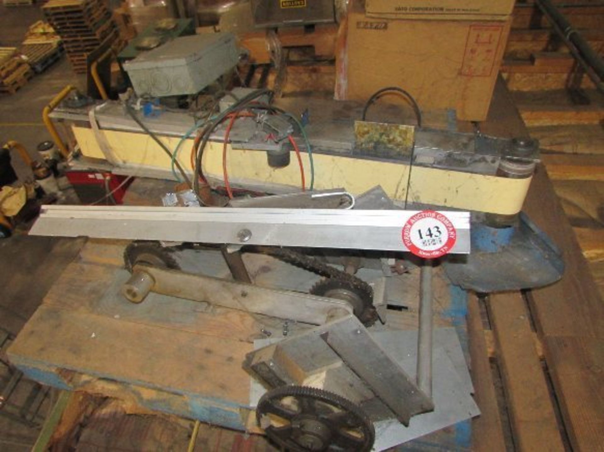 6" x 48" Section of Power Conveyor, Machine Parts, etc.