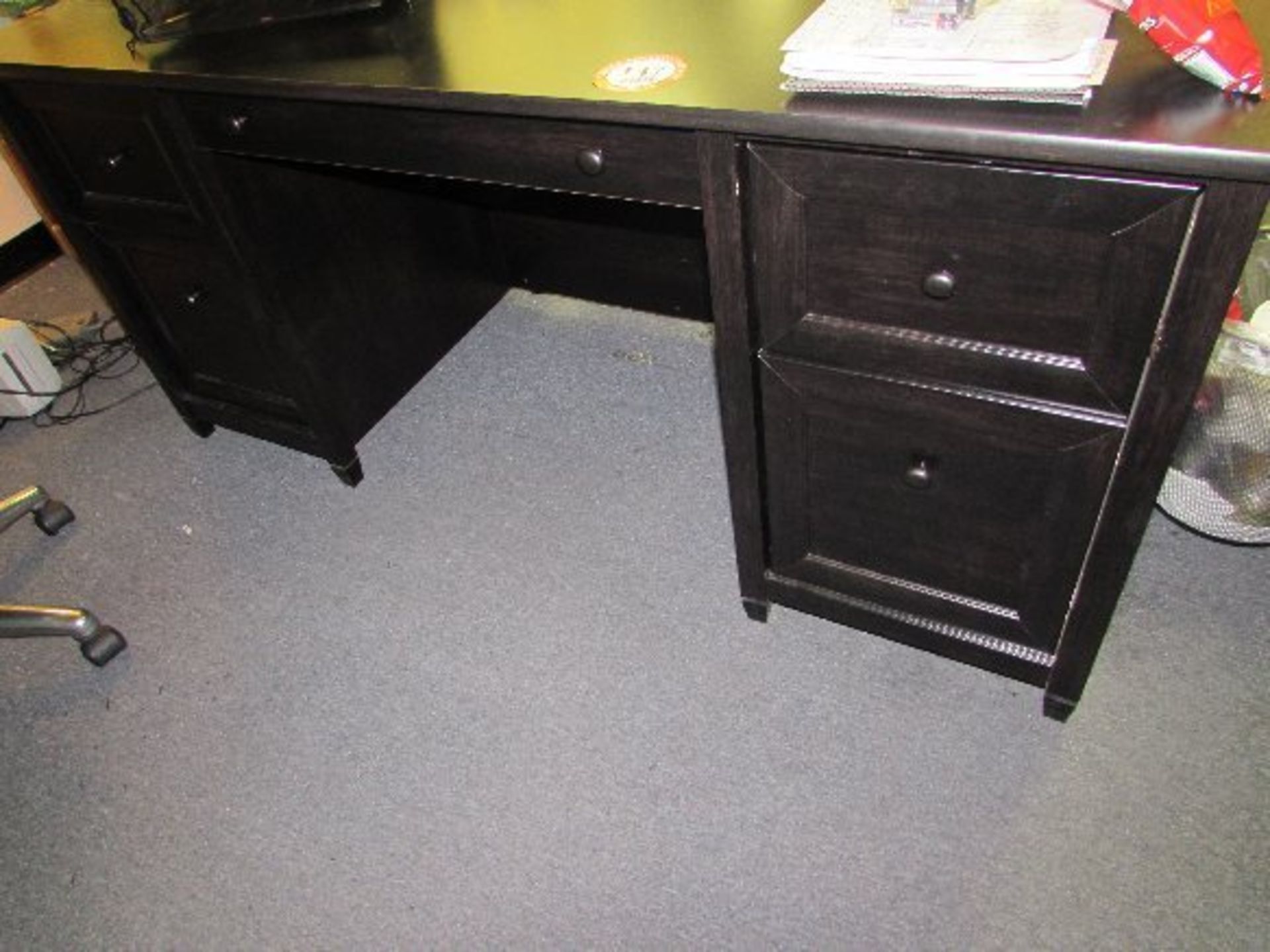 Wooden Double Pedestal Desk