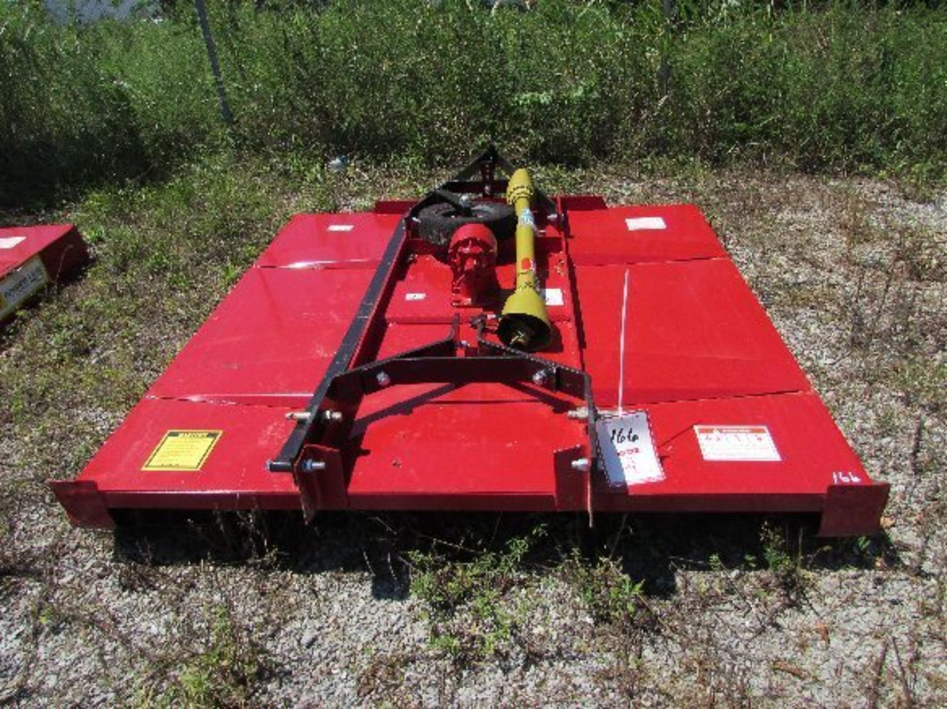 Red 6' Powerline Square Back Rotary Cutter w/40hp gearbox w/8" sides