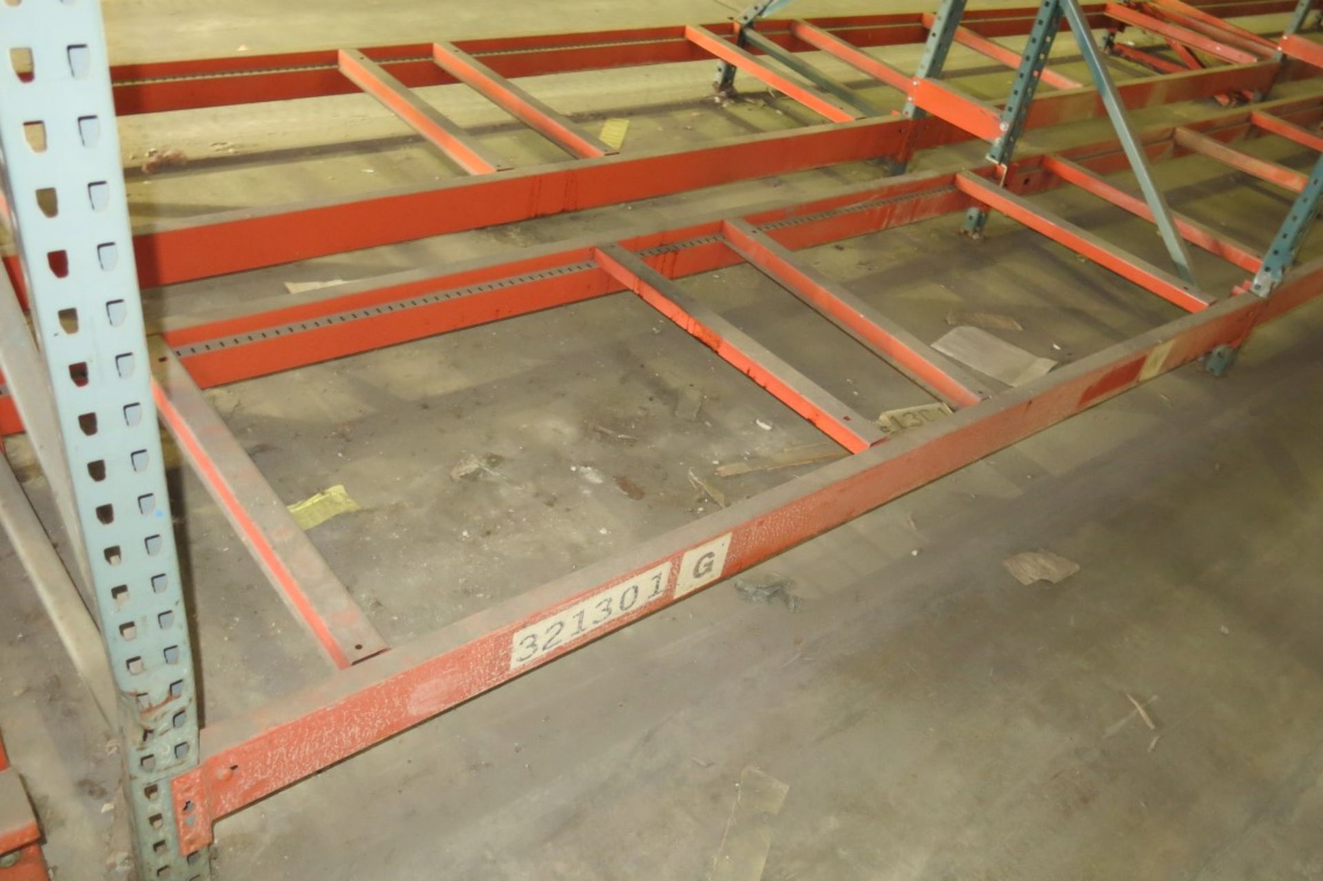 (17) Sections of  Pallet Racking: 9' Length Beams x 36" Deep x 11' Upright, Tear-drop Style with - Image 3 of 3