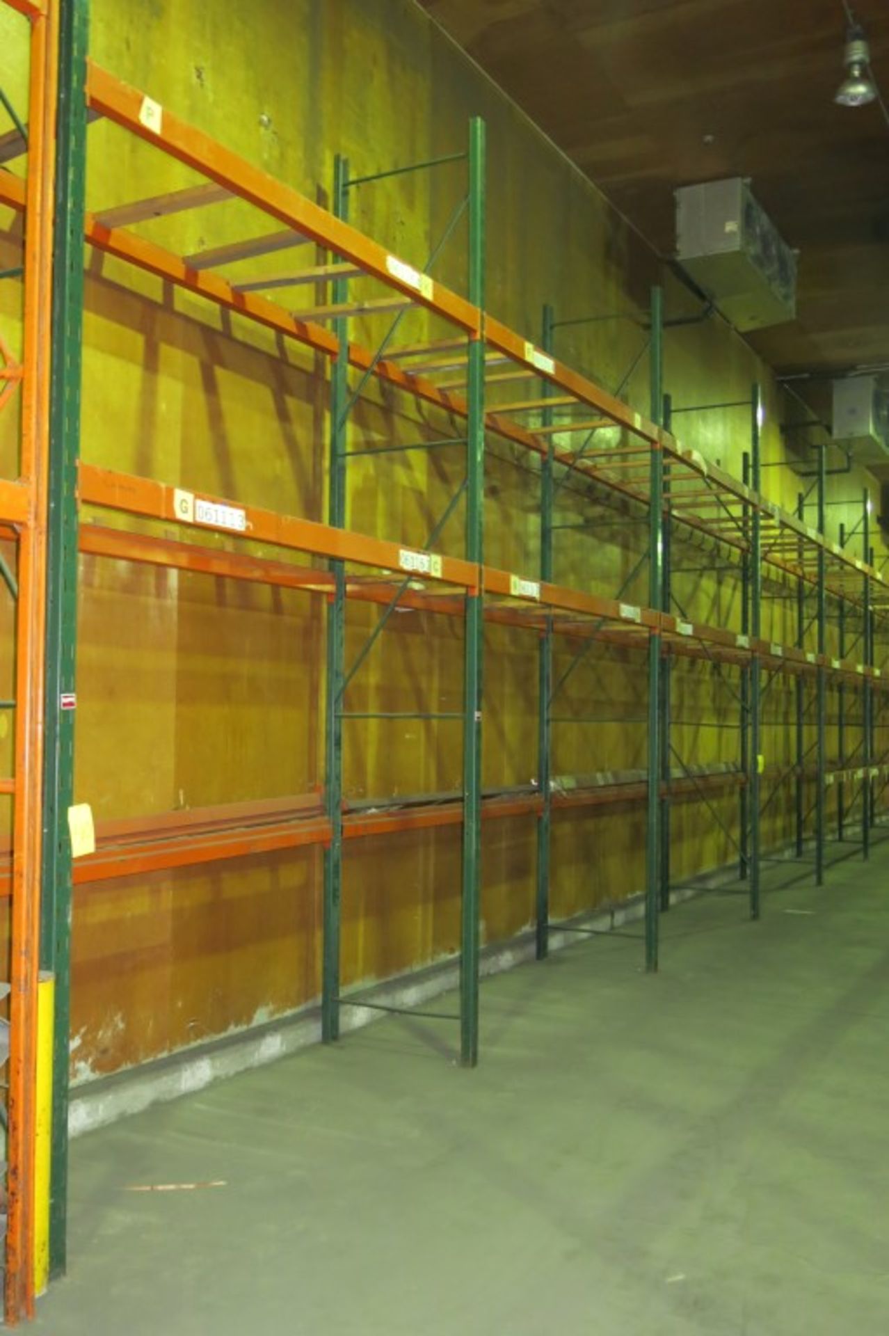 (16) Sections of  Pallet Racking: 9' Length Beams x 36" Deep x 16' Upright, with Cross Support - Image 2 of 2