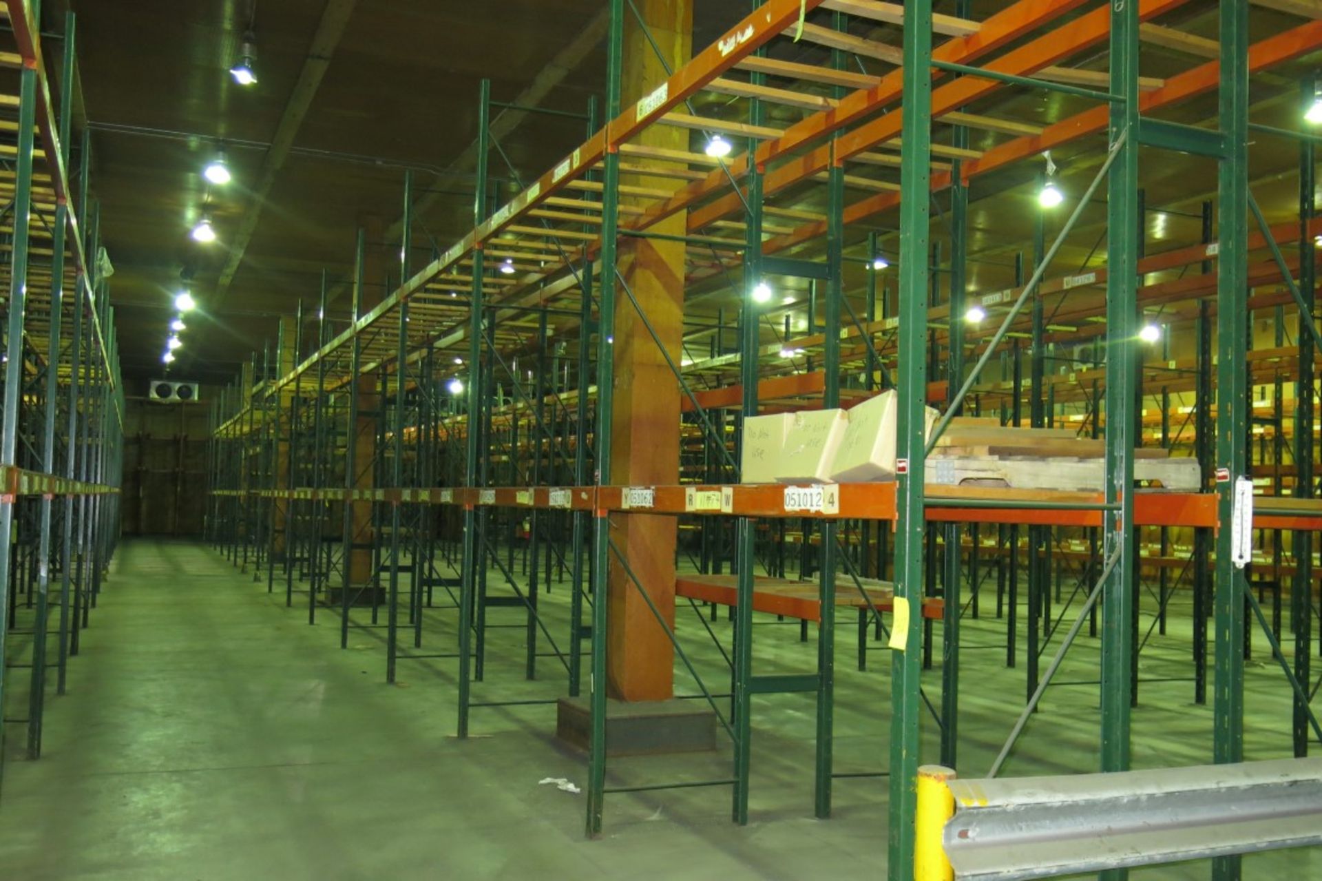 (16) Sections of  Pallet Racking: 9' Length Beams x 36" Deep x 16' Upright, with Cross Support