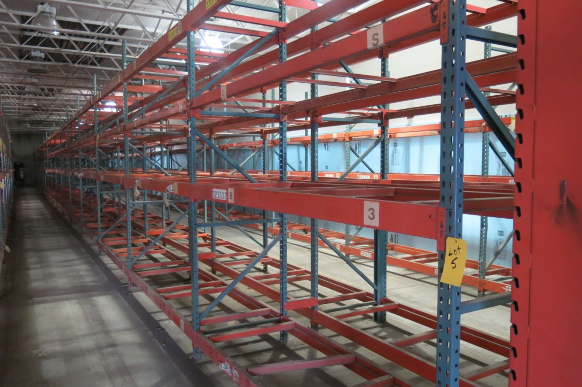 (17) Sections of  Pallet Racking: 9' Length Beams x 36" Deep x 11' Upright, Tear-drop Style with - Image 2 of 4