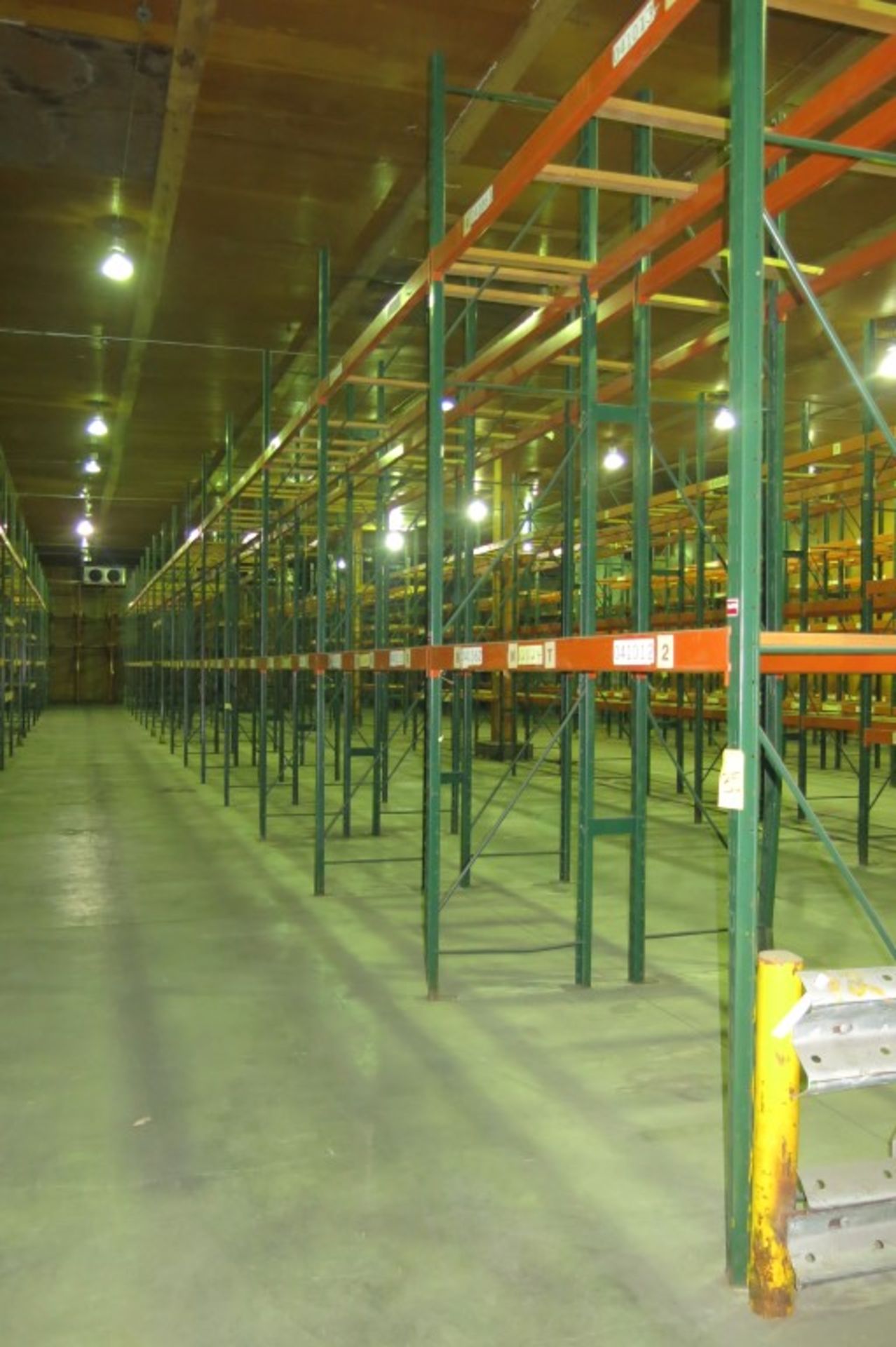 (16) Sections of  Pallet Racking: 9' Length Beams x 36" Deep x 16' Upright, with Cross Support - Image 2 of 2