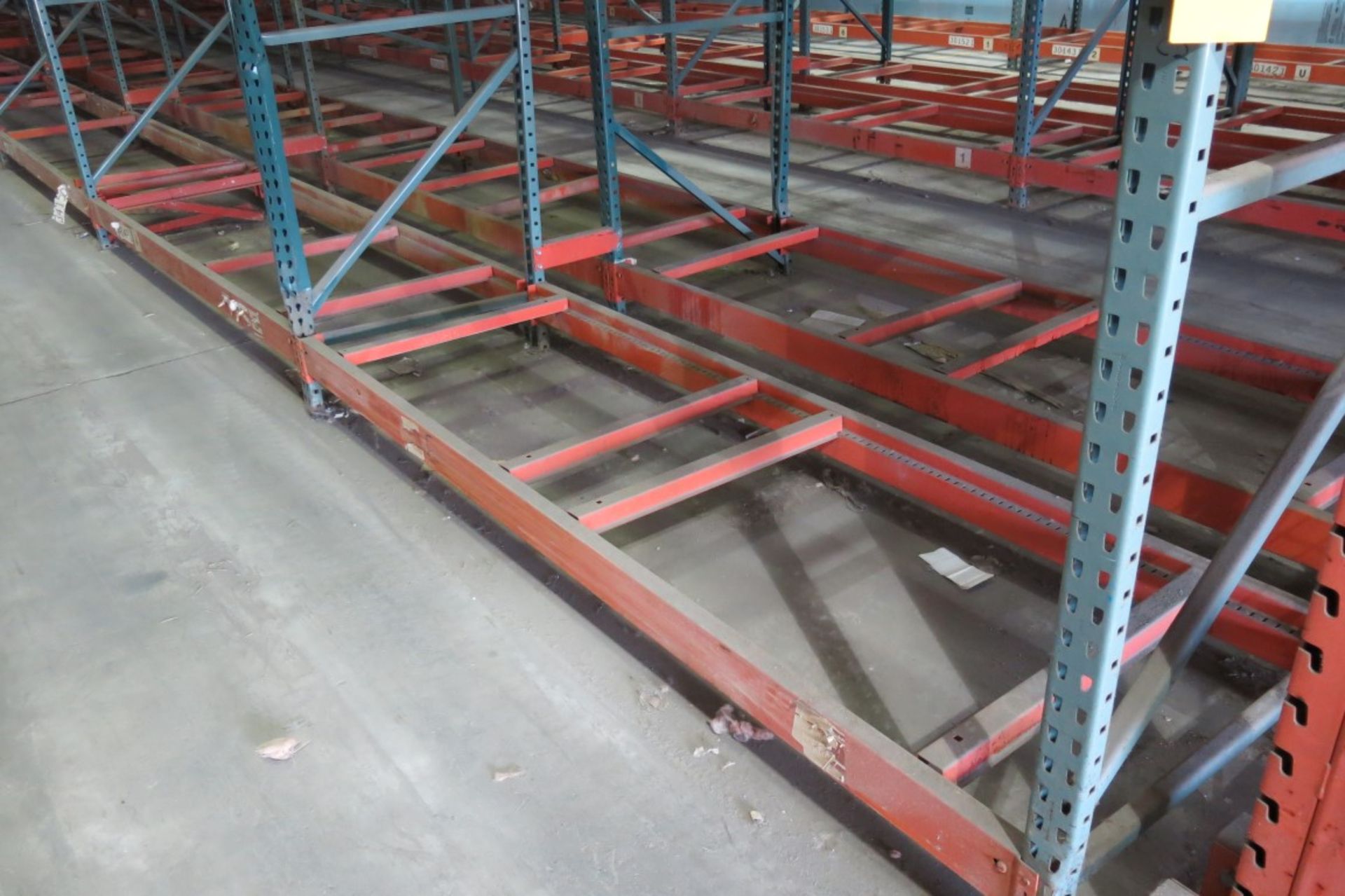 (17) Sections of  Pallet Racking: 9' Length Beams x 36" Deep x 11' Upright, Tear-drop Style with - Image 2 of 2