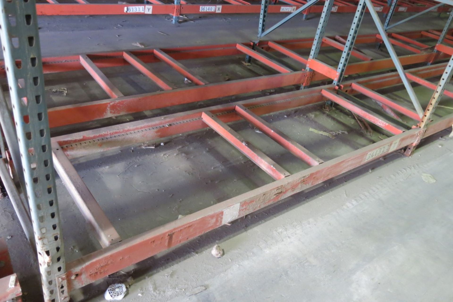 (17) Sections of  Pallet Racking: 9' Length Beams x 36" Deep x 11' Upright, Tear-drop Style with - Image 3 of 3