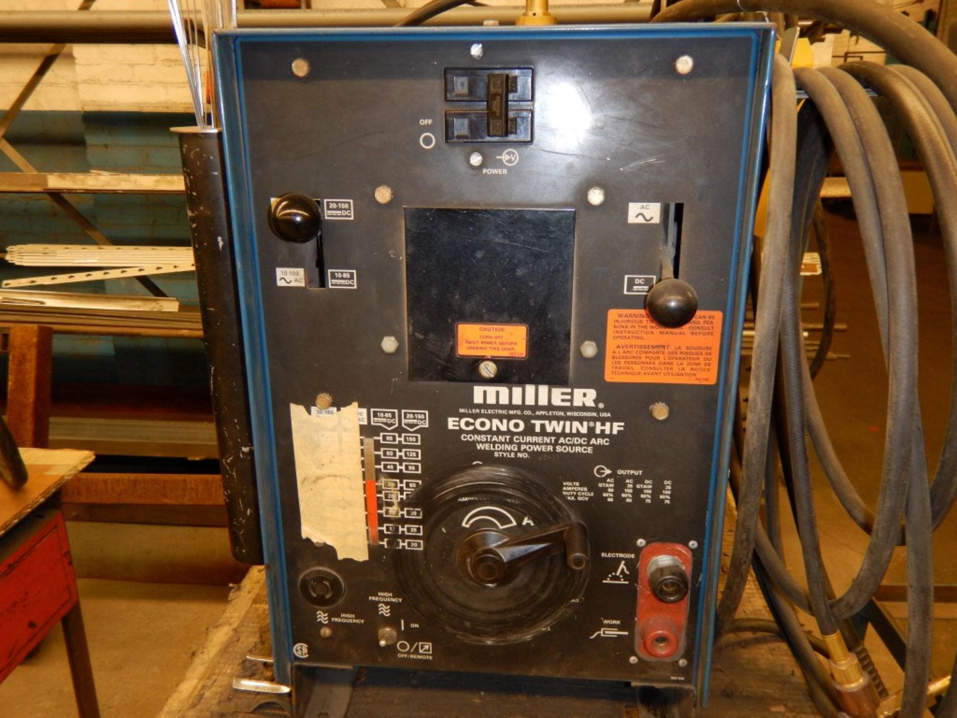 Miller Econo Twin HF Constant Current AC/DC Arc Welding Power Source Welder, Style No.: JE-11