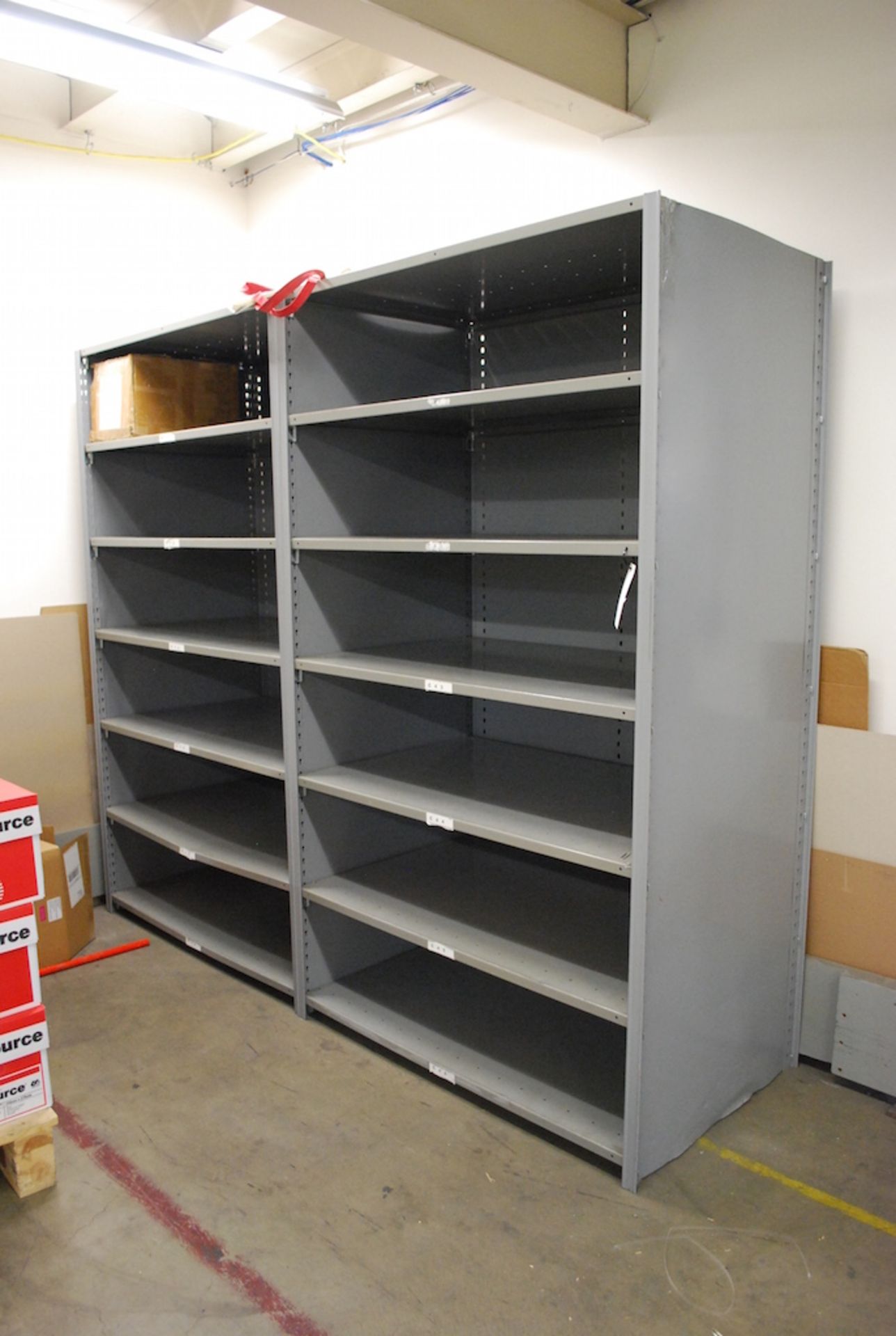 LOT:  (3) SECTIONS STEEL SHELVING - Image 2 of 2