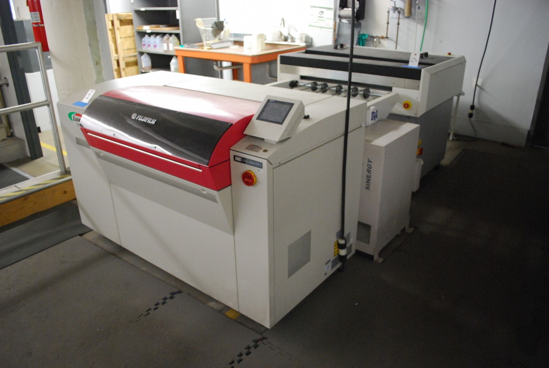 FUJI MODEL PT-R4100 DART LUXEL T-6000 CTP E THERMO PLATE RECORDER: S/N 595 (2004), Installed