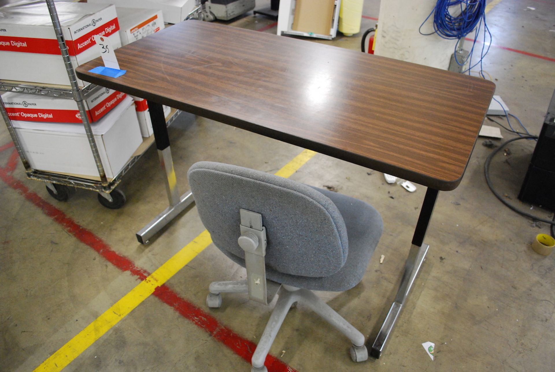 LOT:  COMPUTER TABLE & CHAIR