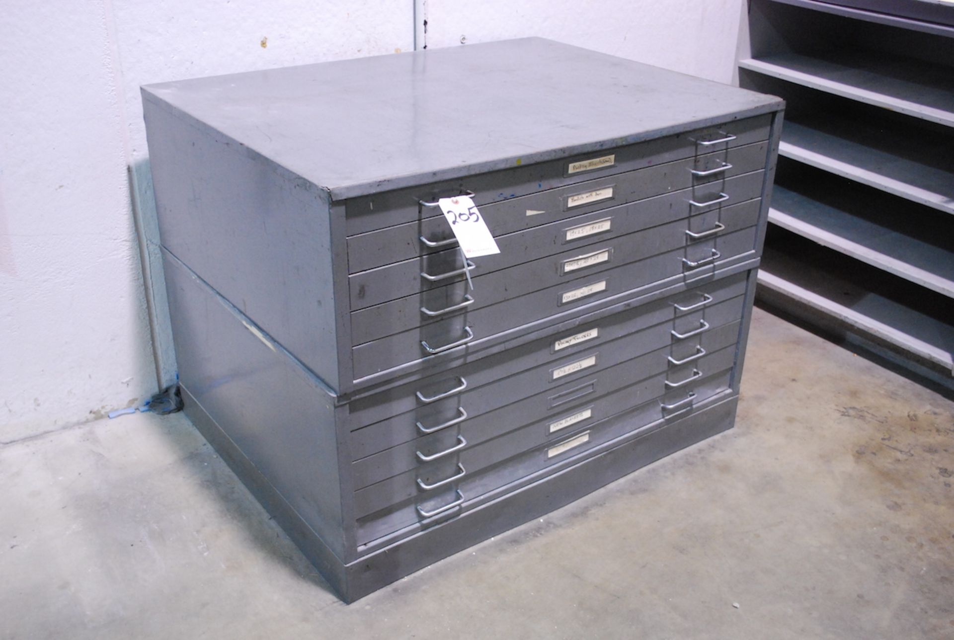 MAYLINE 10-DRAWER FLAT FILE CABINET (NO CONTENTS)