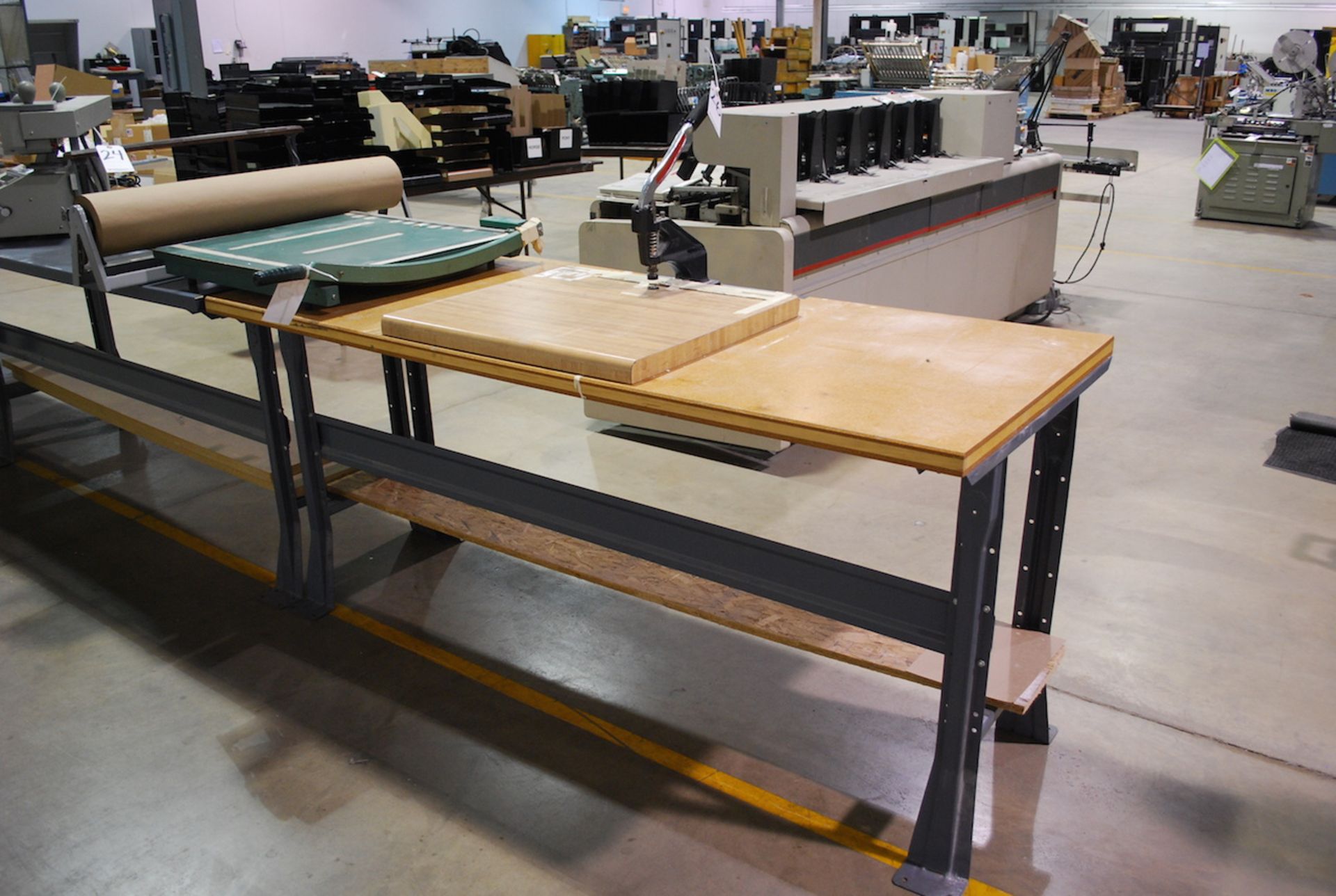 FASNAP MODEL FD MANUAL GROMMET PRESS PUNCH; W/72" x 30" Laminated Top Work Bench - Image 2 of 2