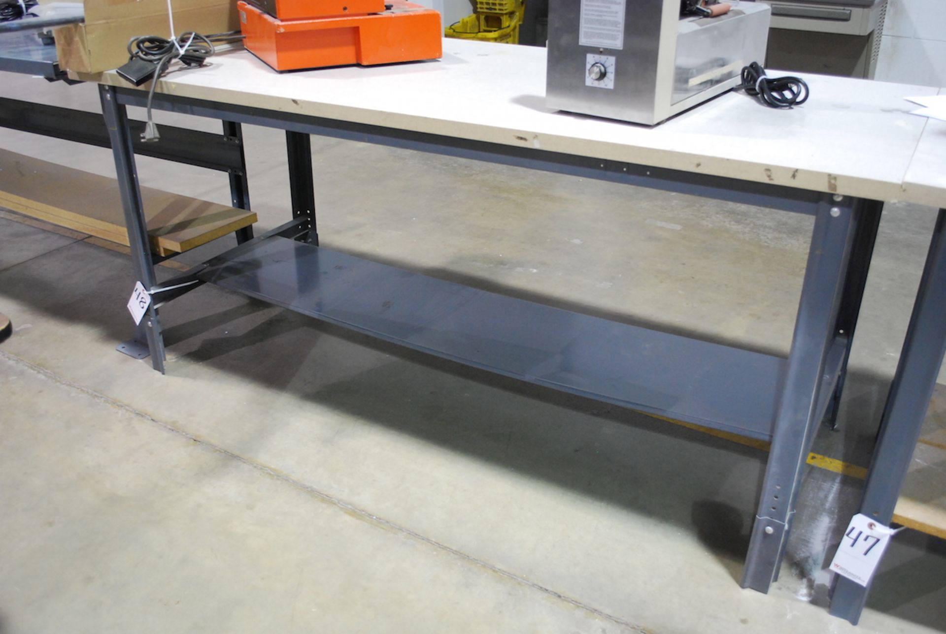 72" X 30" FORMICA TOP WORK BENCH