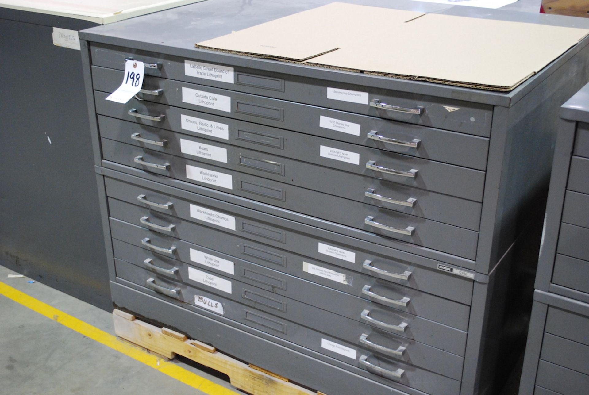 MAYLINE C-FILE 10-DRAWER FLAT FILE CABINET (NO CONTENTS)