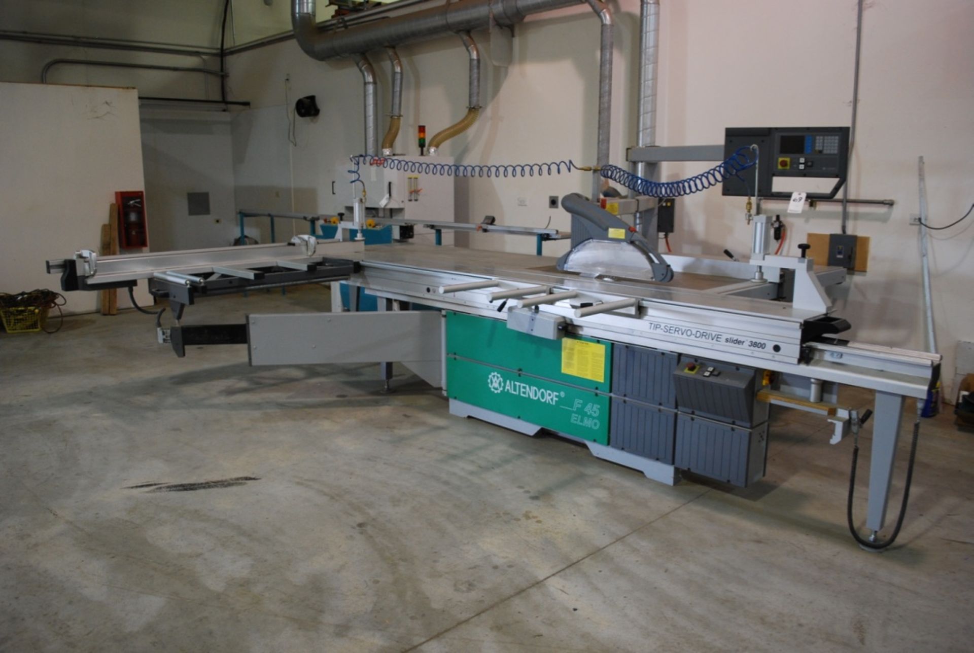 2002 ALTENDORF MODEL F45 ELMO CE TILTING ARBOR SLIDING PANEL SAW: S/N 02-09-094; W/Tip-Servo-Drive