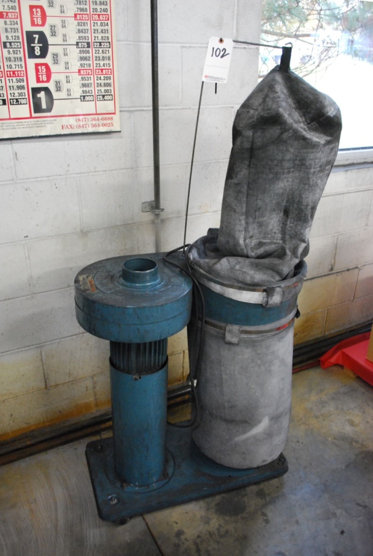 JET MODEL DC-650 SINGLE UNIT DUST COLLECTOR: S/N 70623323; Stock No. 708621; 1 HP; 115/230V
