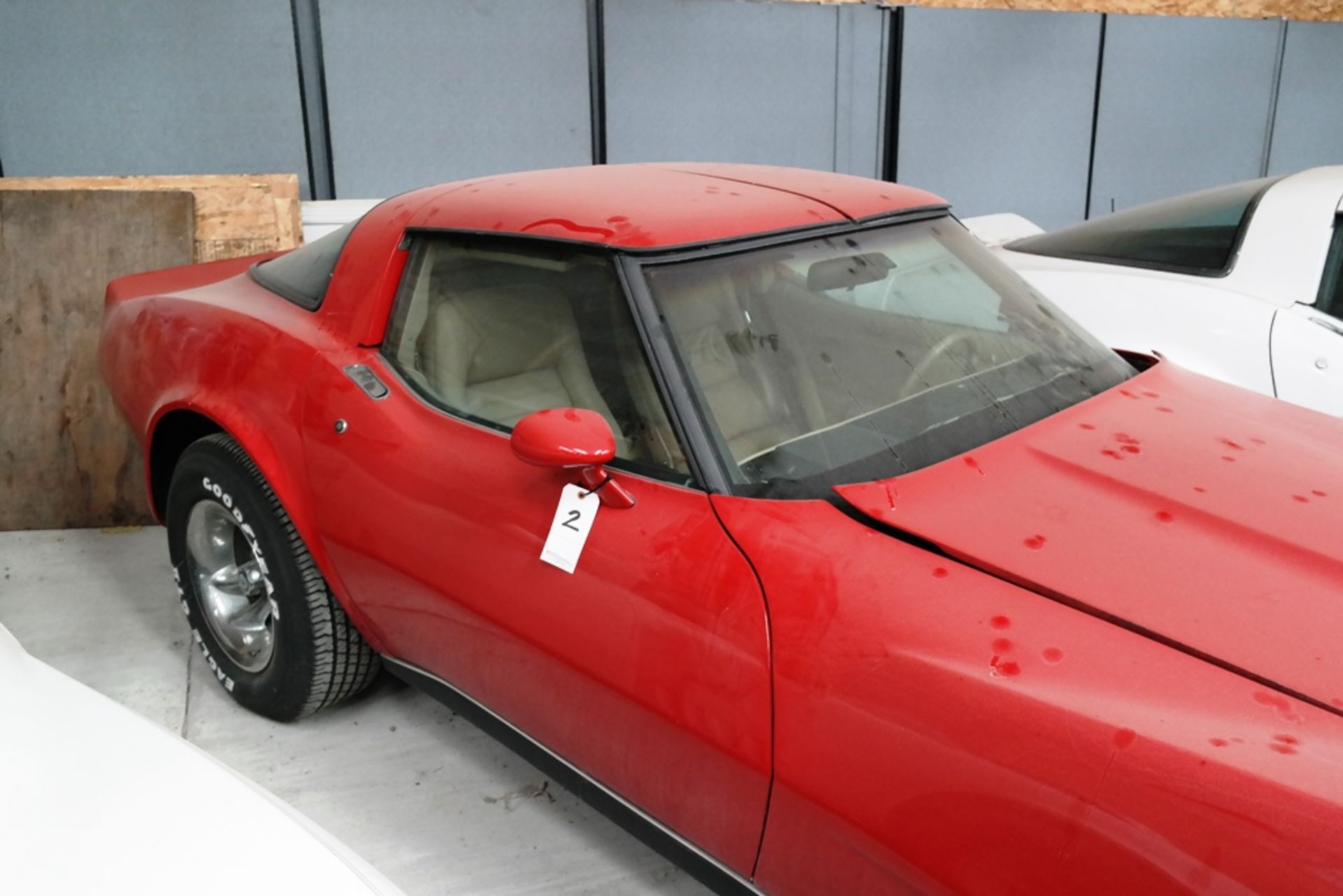 1980 CHEVROLET CORVETTE: VIN# 1Z878AS439835; (RED) - Image 2 of 5