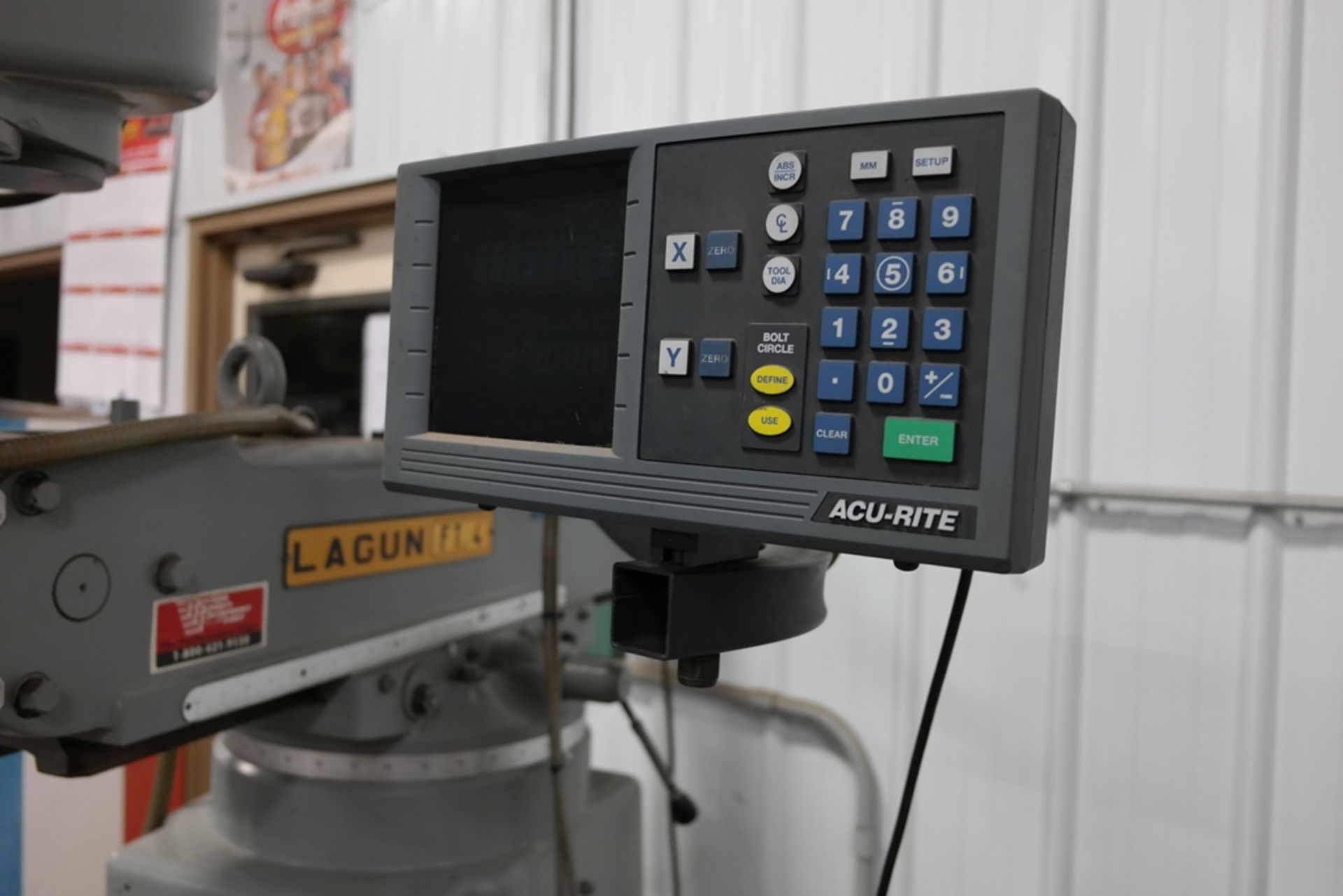 LAGUN 2.2 KW MODEL FT.4 VERTICAL MILLING MACHINE: S/N N/A; W/Acu-Rite 2-Axis Digital Readout - Image 7 of 8