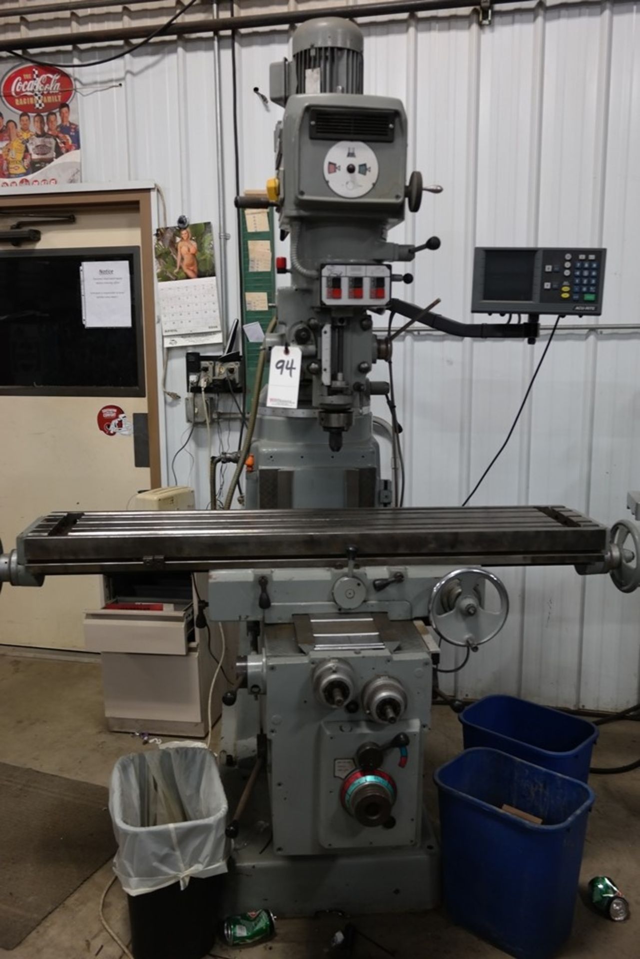 LAGUN 2.2 KW MODEL FT.4 VERTICAL MILLING MACHINE: S/N N/A; W/Acu-Rite 2-Axis Digital Readout - Image 6 of 8