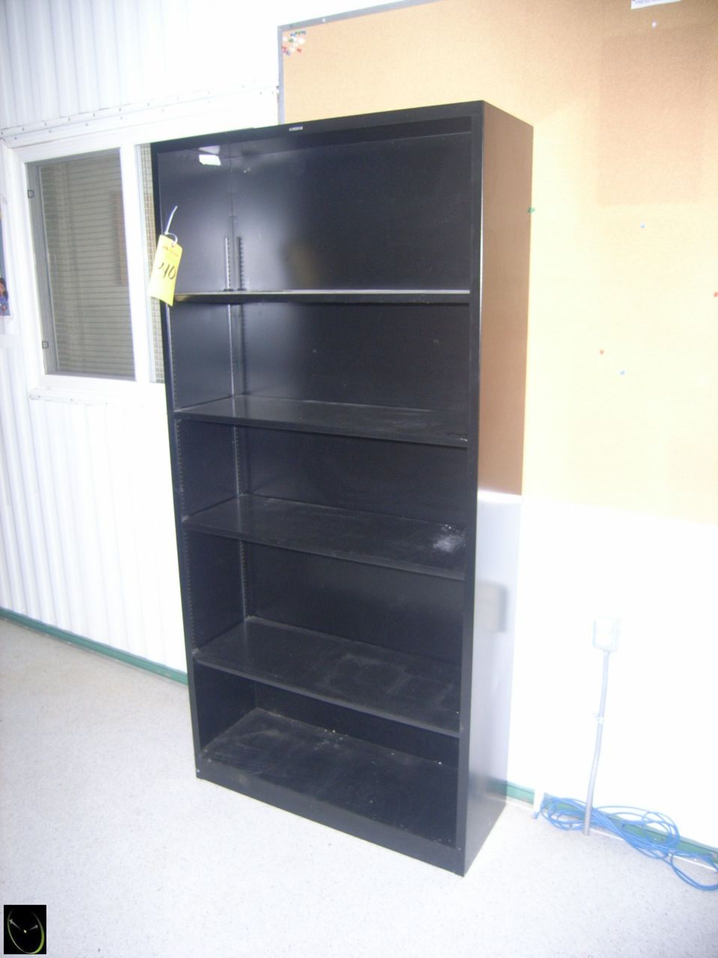 Six Shelf Metal Cabinet.