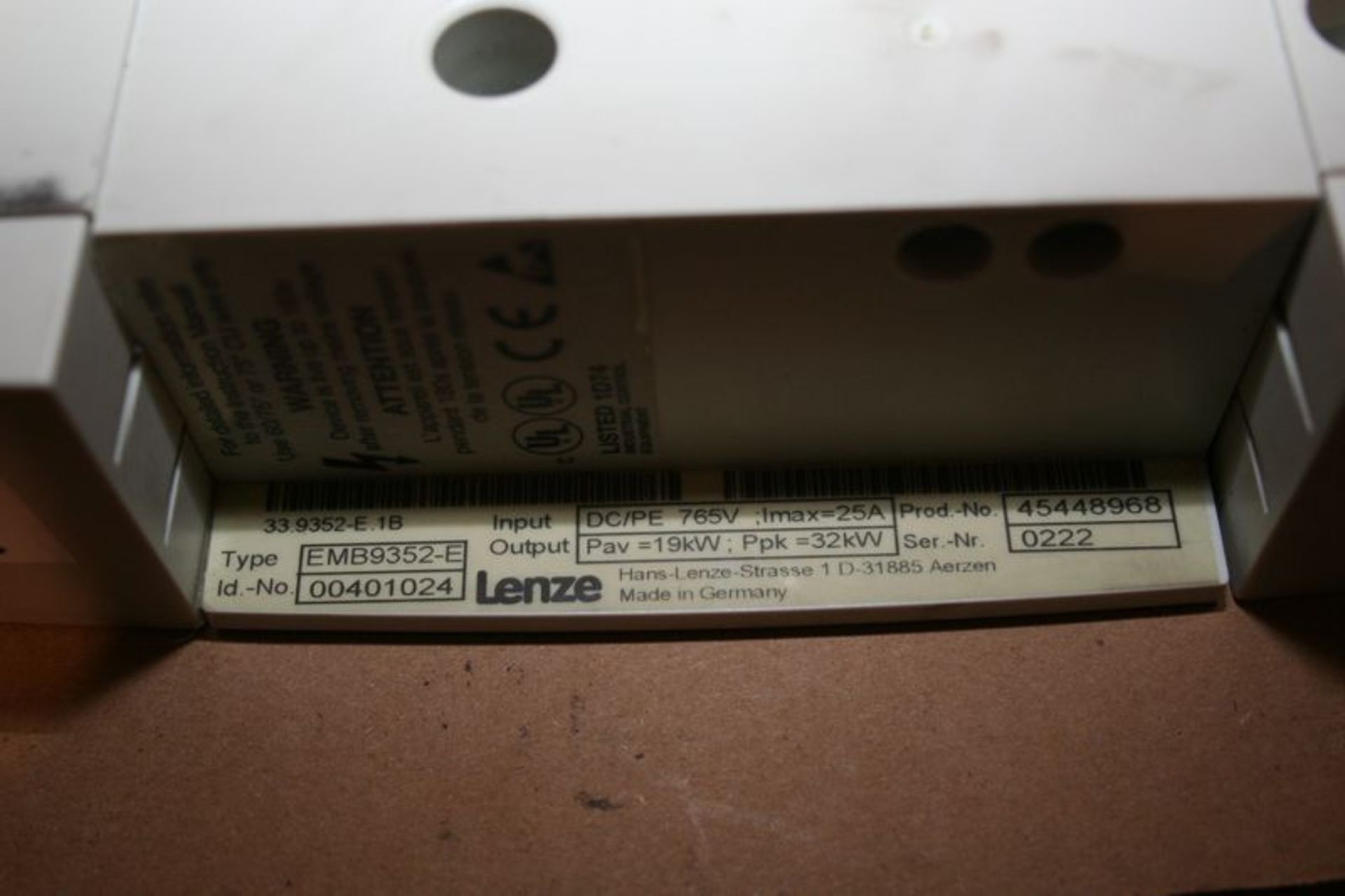 Lenze Type EMB9352-E Power Source - Image 2 of 2
