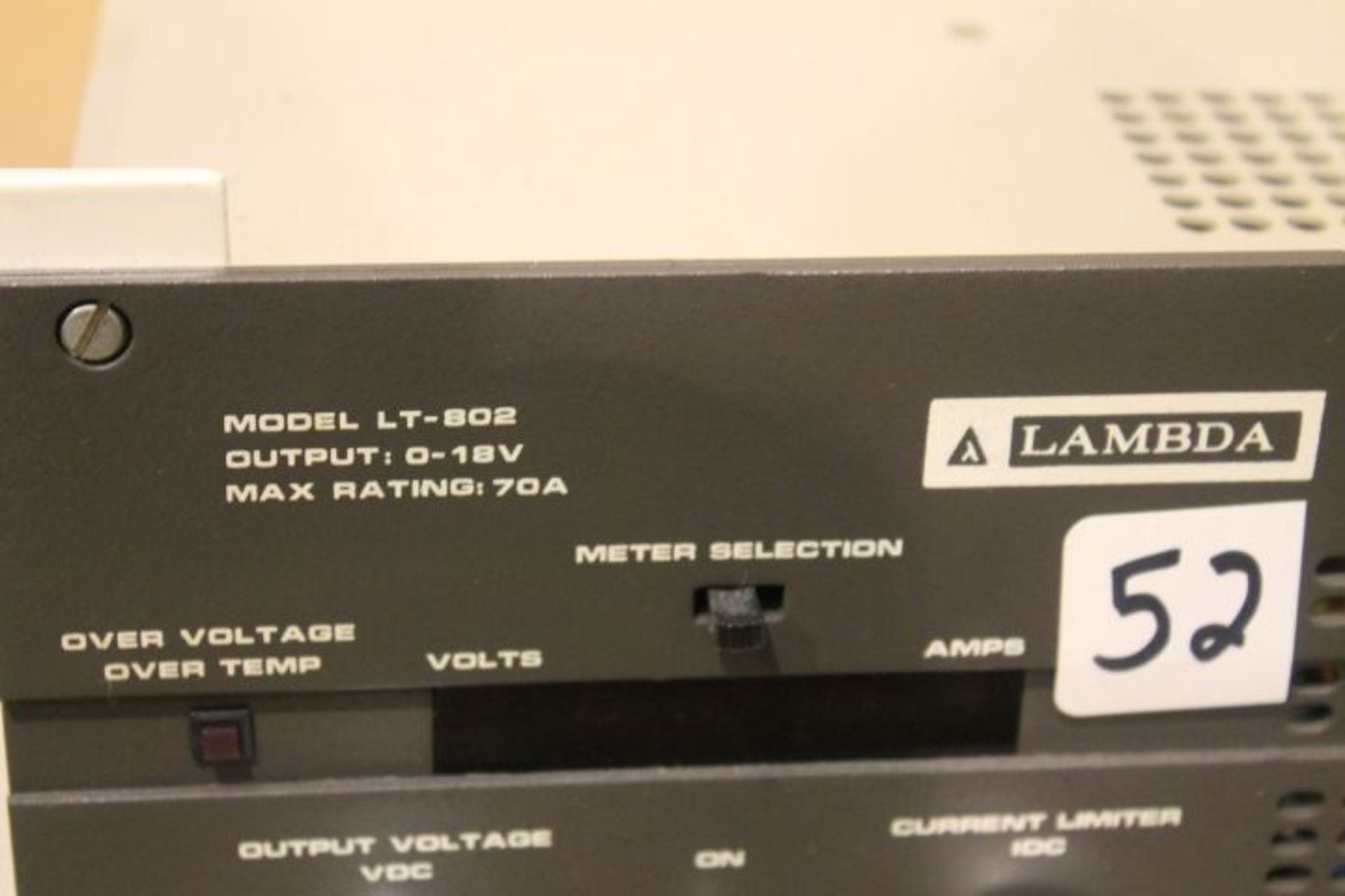 Lambda Mdl LT-802  Power Supply - Image 2 of 2