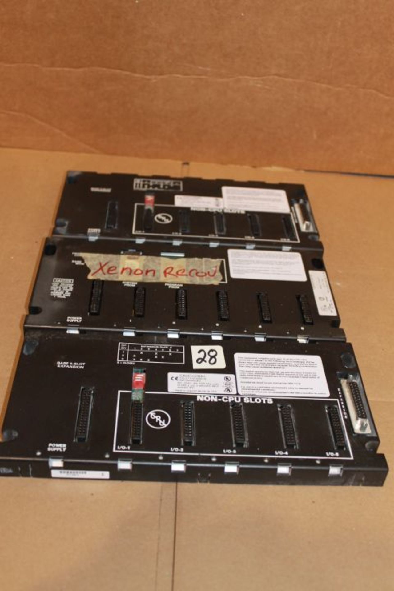 (3) GE Fanuc 5 Slot Expansion EMI Enhanced Racks