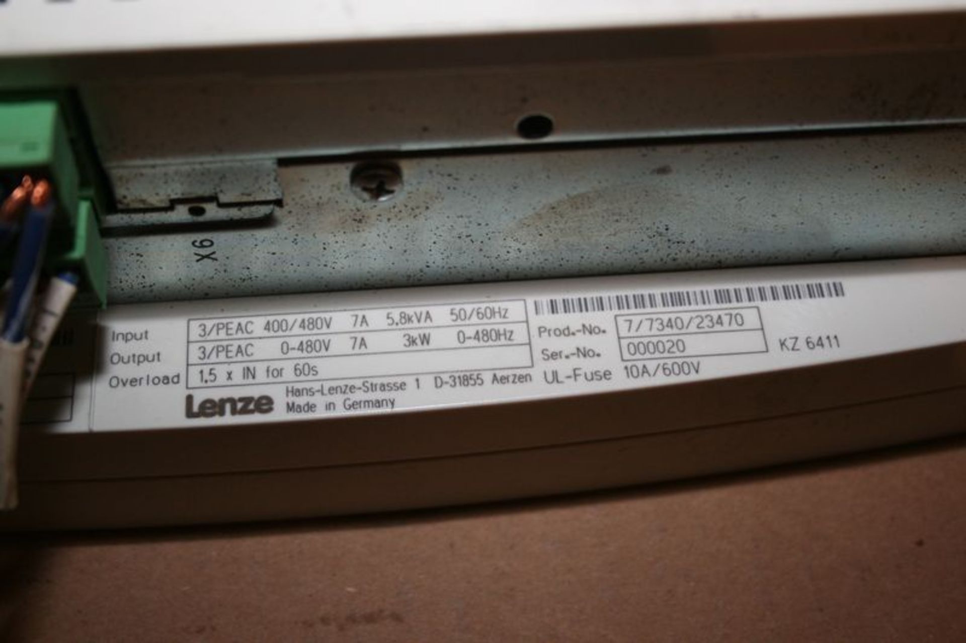 Lenze Prod.-No. 7/7340/23470 Power Source - Image 2 of 2