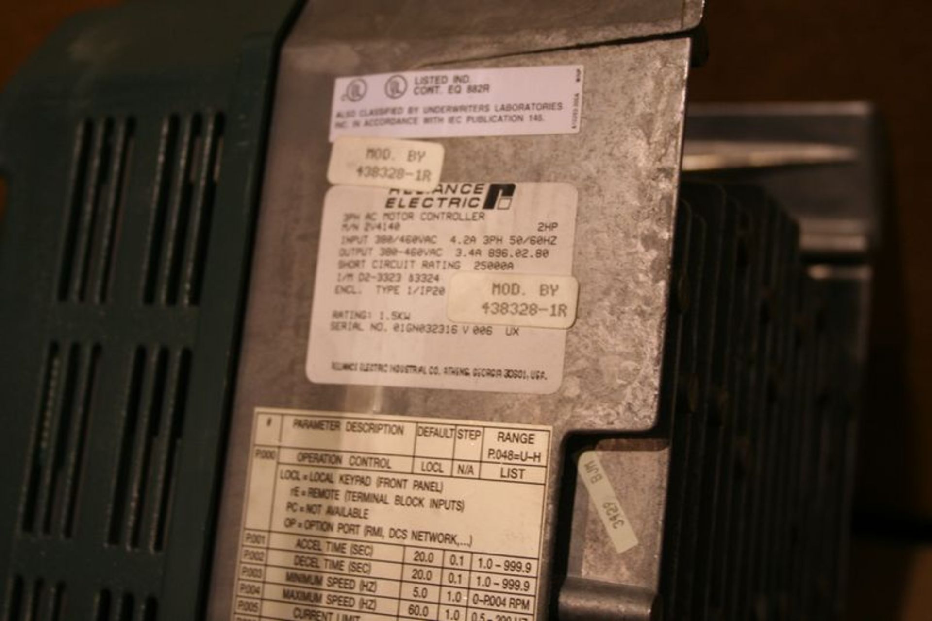 Reliance Electric Sensorless Enhanced AC Drive Mdl GV3000/SE - Image 3 of 3