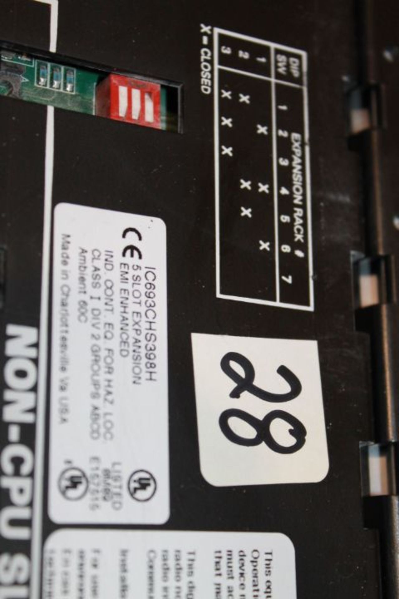 (3) GE Fanuc 5 Slot Expansion EMI Enhanced Racks - Image 2 of 4