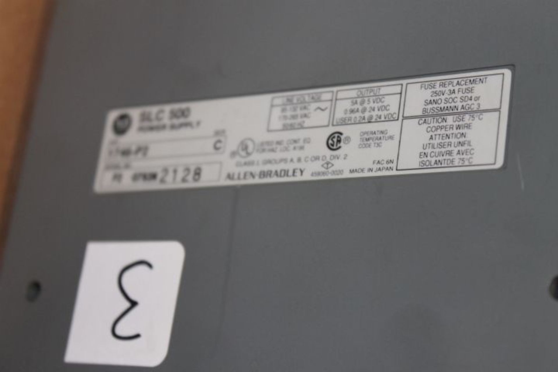 AB SLC 500 13 Slot Rack 1746-A13 with 12 Cards and Power Supply - Image 2 of 2