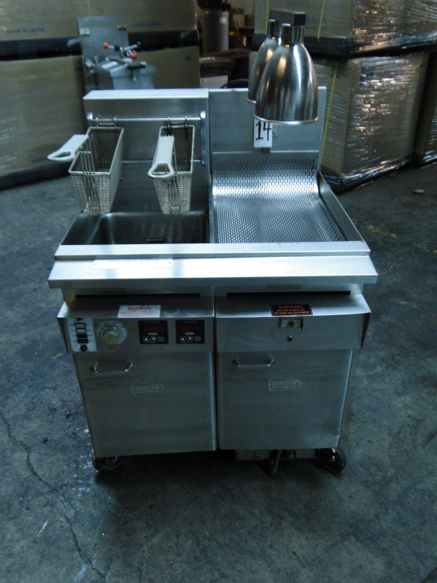 Keating Electric Deep Fryer, Model 14TSFME, S/N: FE25577