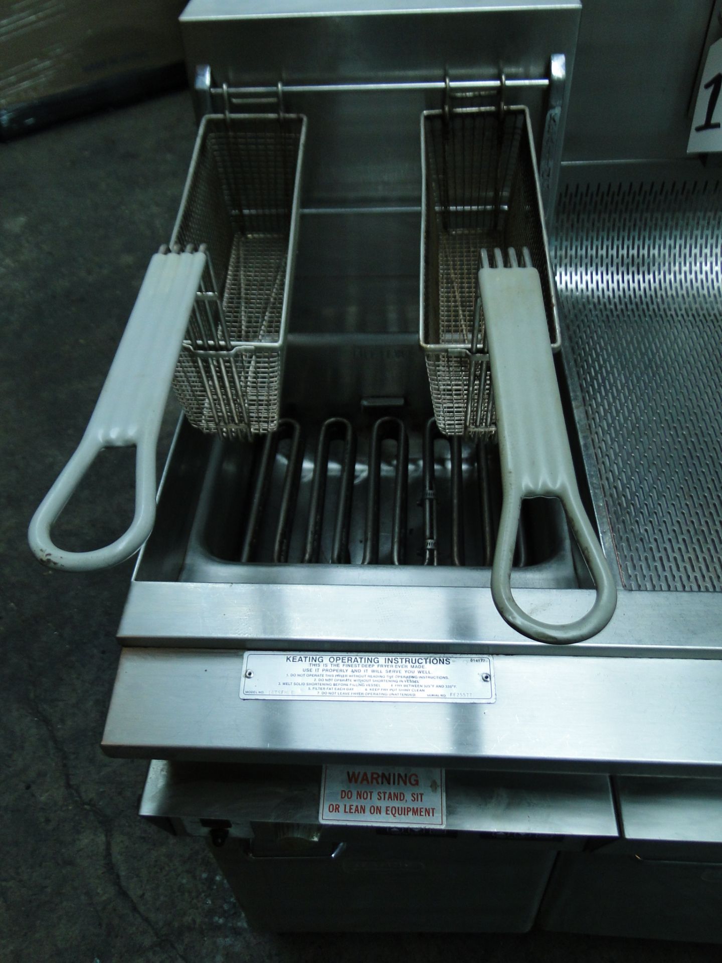 Keating Electric Deep Fryer, Model 14TSFME, S/N: FE25577 - Image 6 of 12