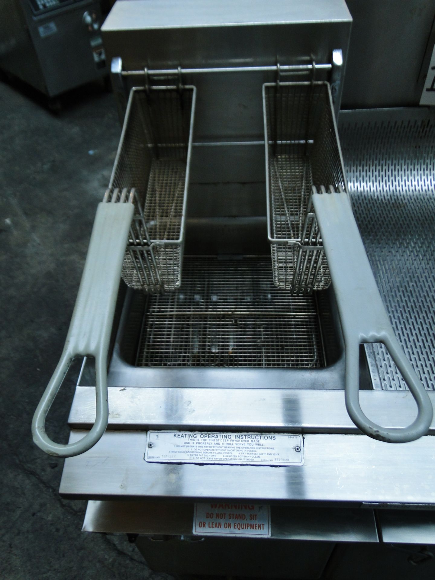 Keating Electric Deep Fryer, Model TSFM14E, S/N: FE27829 - Image 3 of 8