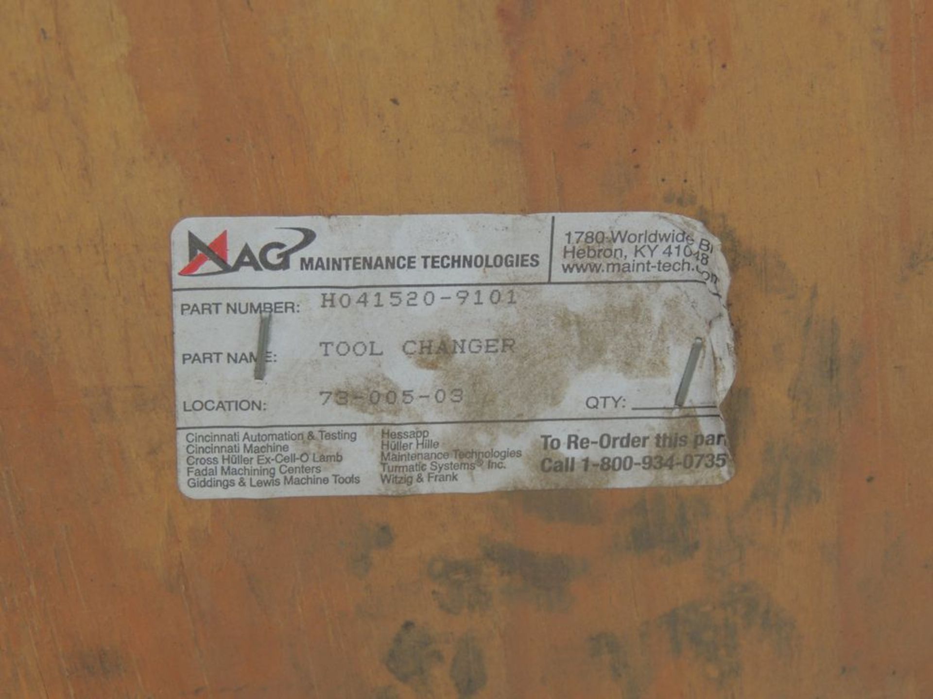 MAG TOOL CHANGER H041520-9101 - Image 3 of 3