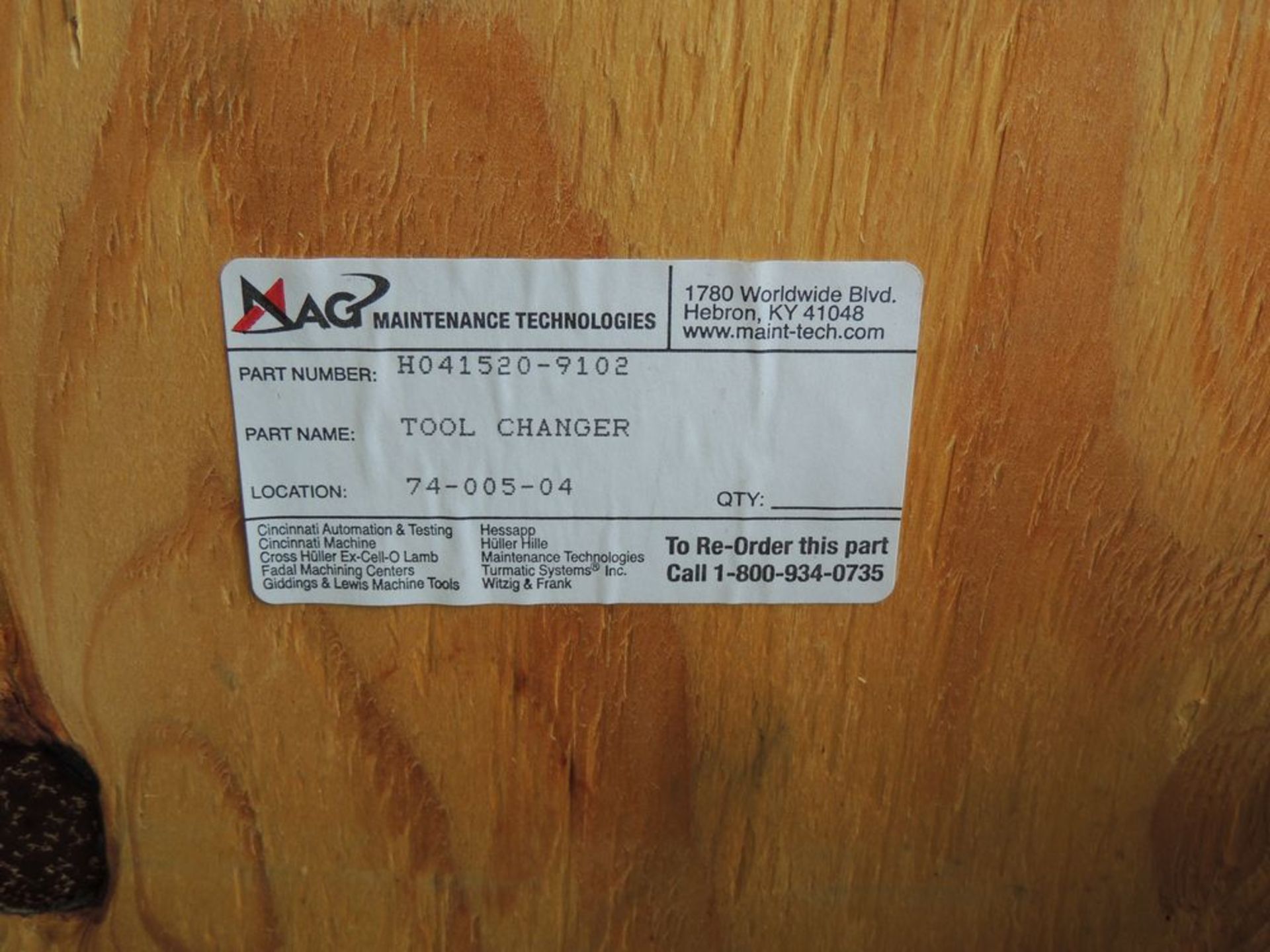 MAG TOOL CHANGER H041520-9102 - Image 3 of 3