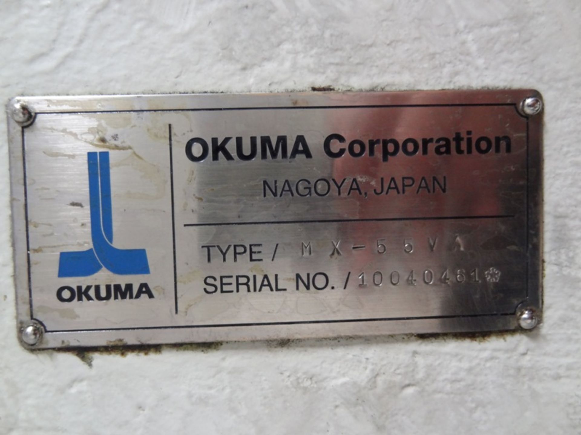 OKUMA MX55-VA VERTICAL MACHINING CENTER, MACHINE SERIAL NUMBER 10040461, DATE OF MFG. 1998 - Image 10 of 10